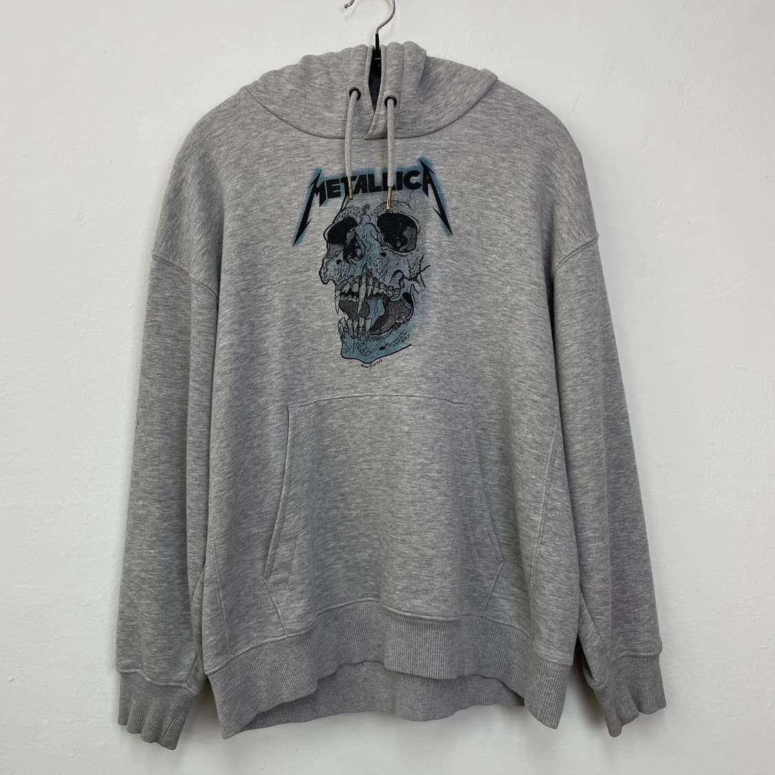 Metallica x GU 콜라보 스컬 프린팅 그레이 후드티 S 상품이미지1