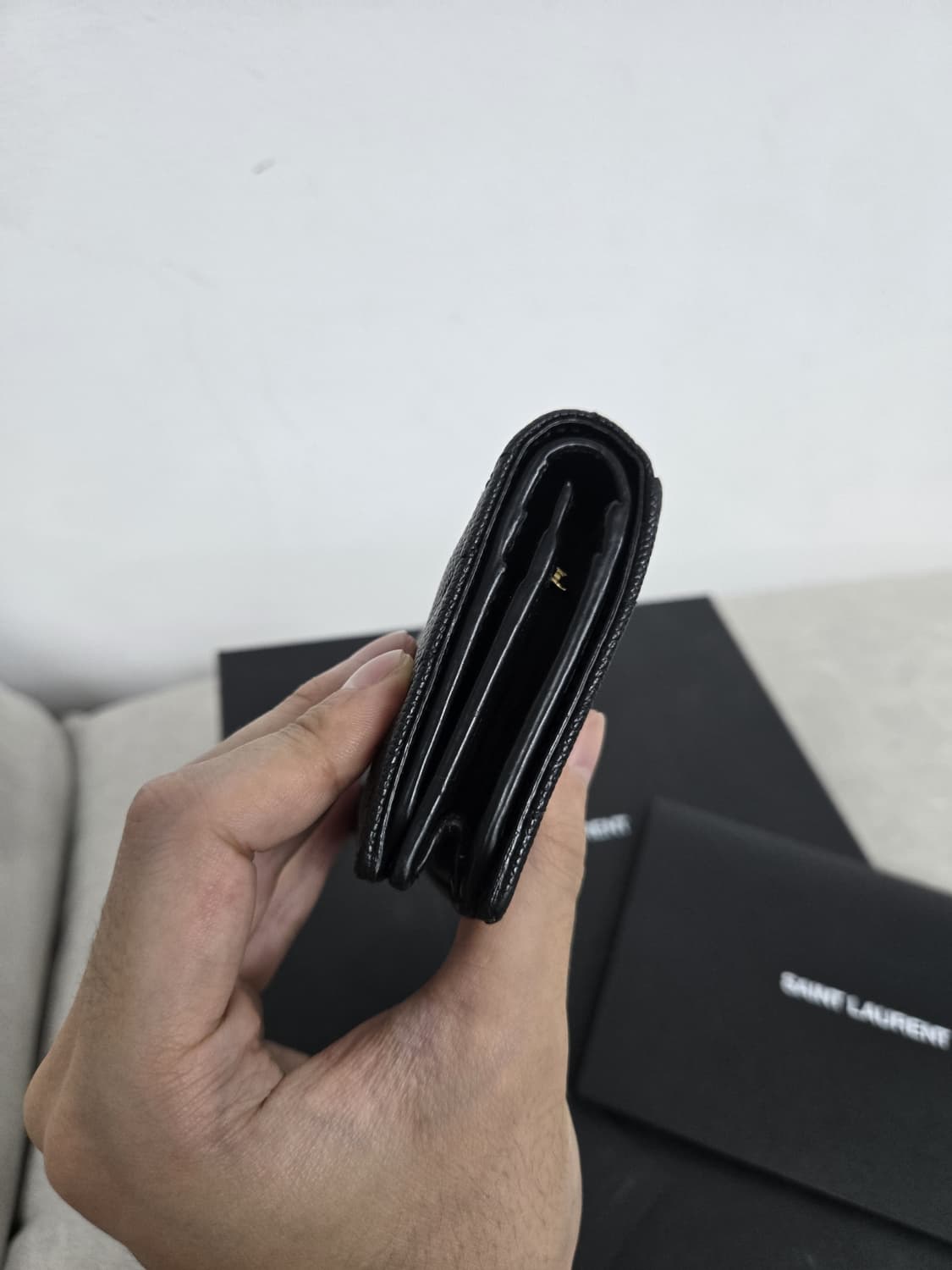 [보증서 A급]입생로랑 비지니스 반지갑 상품이미지4