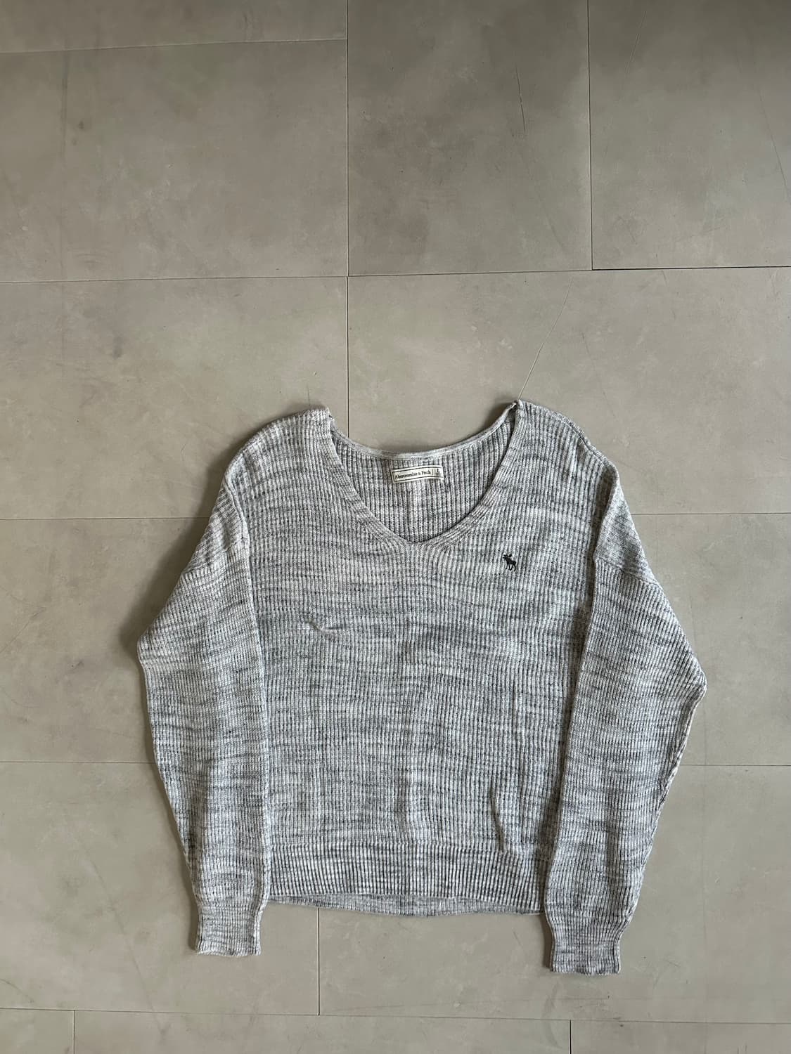 Abercrombie oatmeal gray knit 상품이미지7