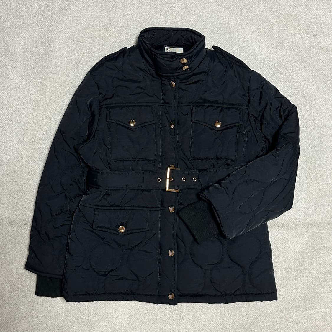 31fashion 퀄팅 벨트 야상 패딩 상품이미지1