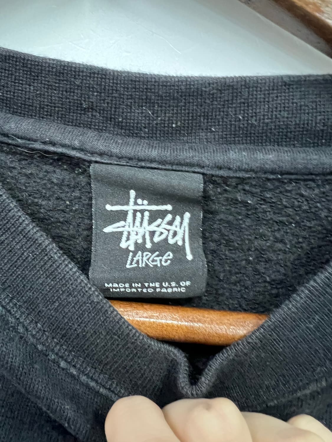 스투시 블랙 맨투맨 상품이미지2