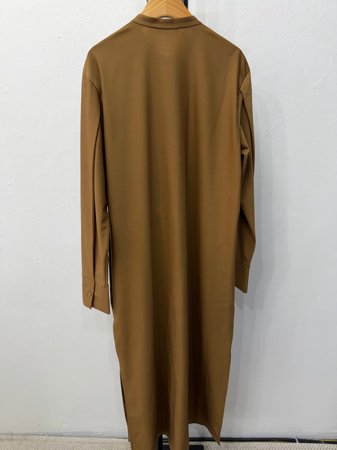 정품) COS 코스 카키색 헨리넥 셔츠 원피스 36 상품이미지5