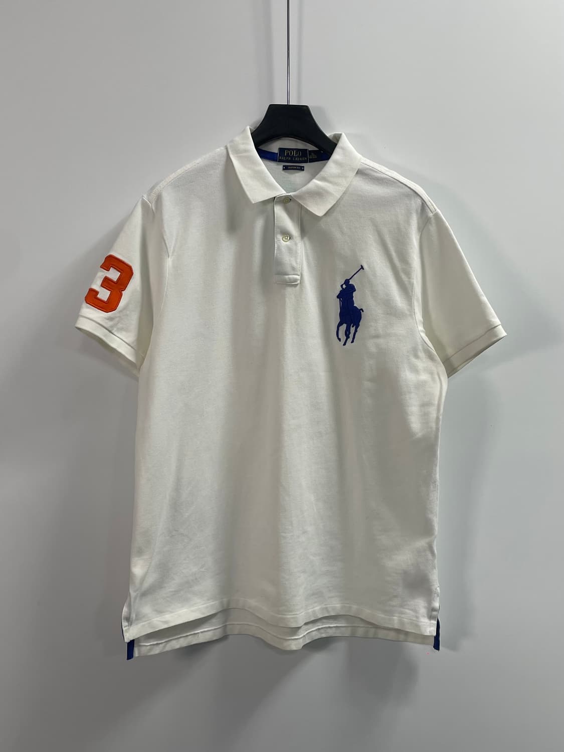 폴로 랄프로렌 빅포니 화이트 반팔 카라티 (on.639)   상품이미지1