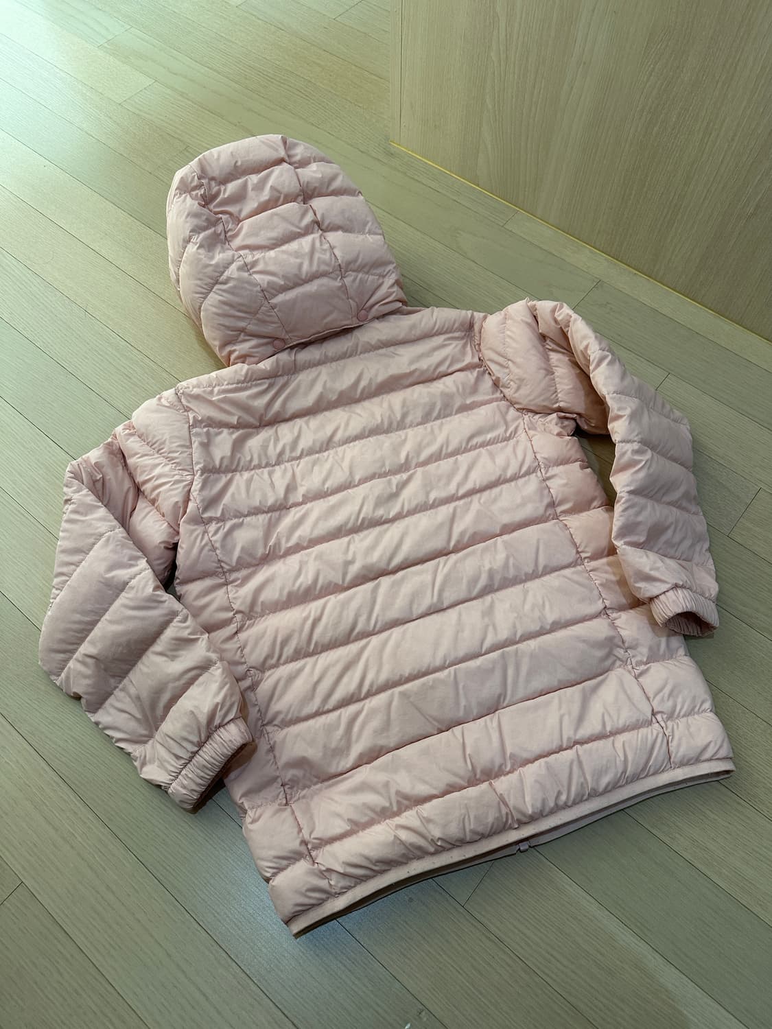 아이더 키즈 베이직 경량패딩 155 핑크 상품이미지5