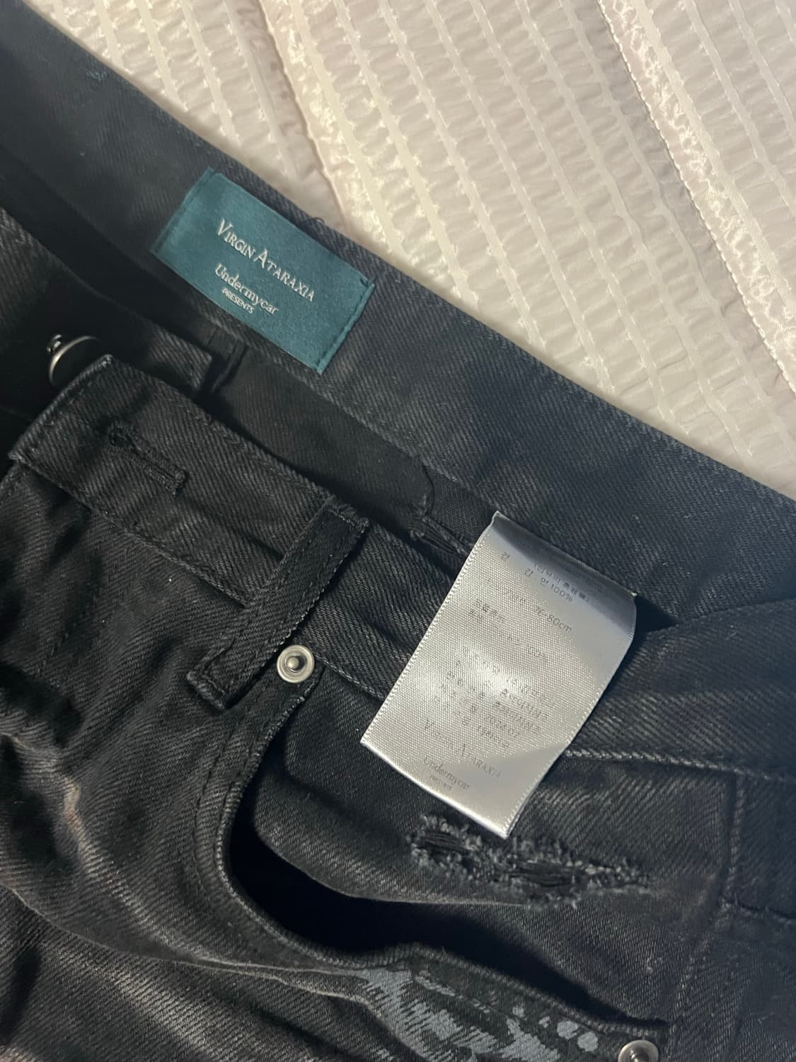 언더마이카 / 머드 디스트로이드 플레어진 블랙 / 0사이즈 상품이미지3