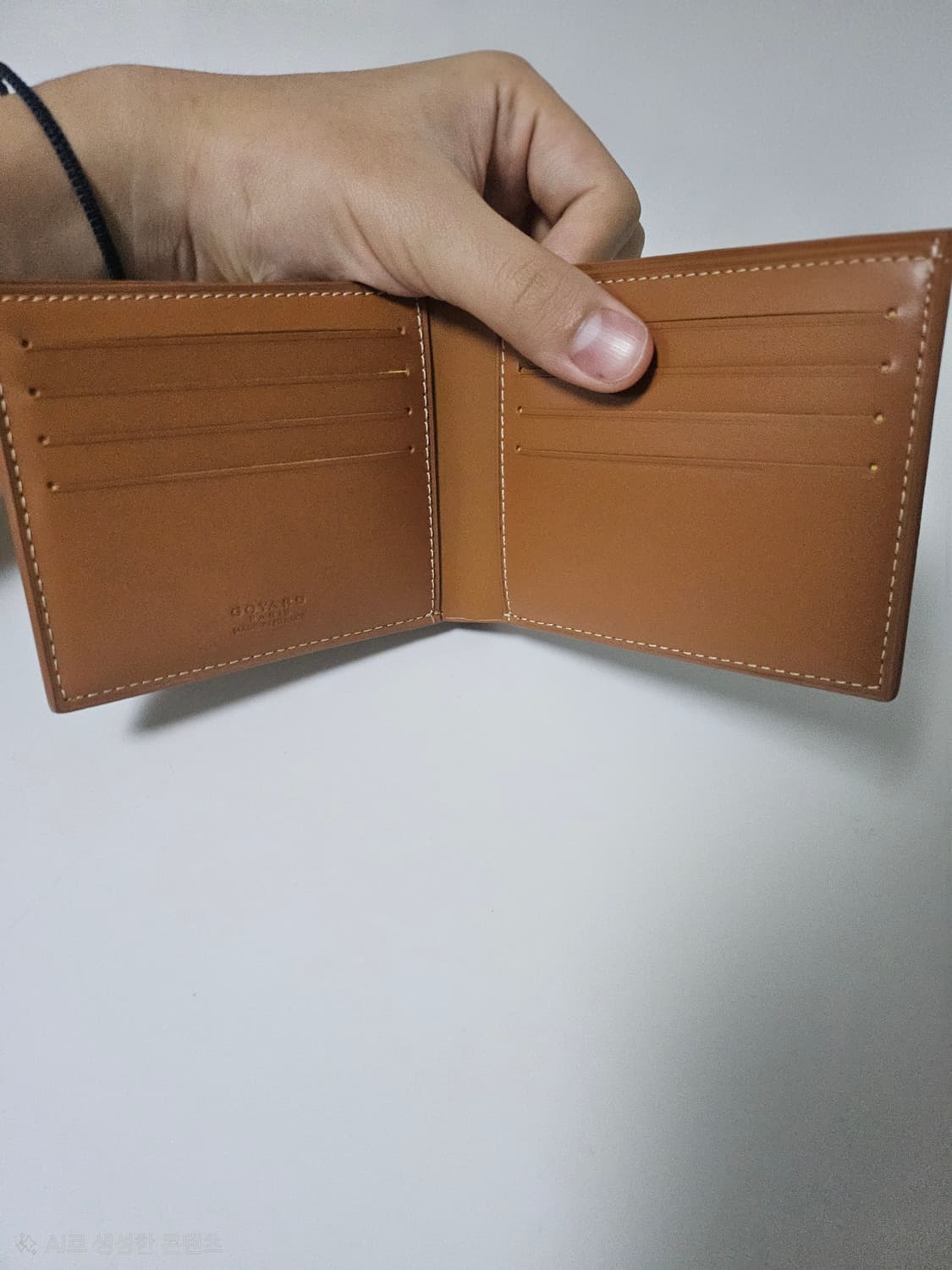 (급처) 고야드 빅투아르 지갑 블랙 탄 상품이미지7