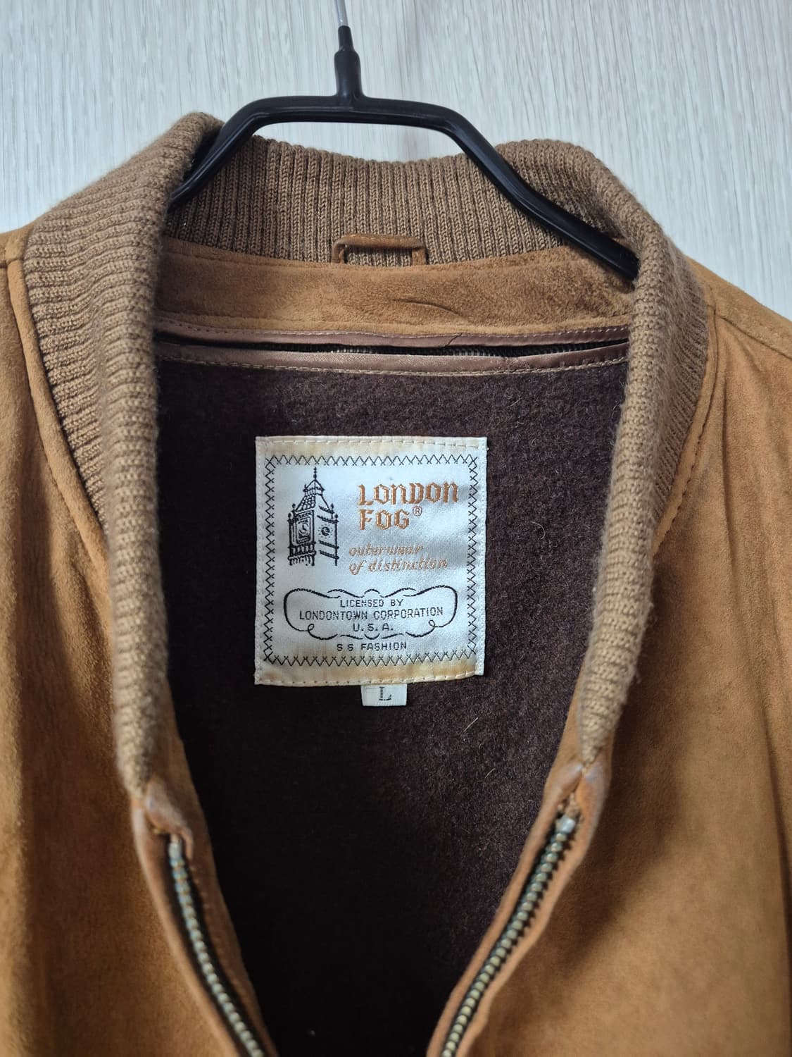 런던포그 스웨이드 가죽자켓 점퍼 블루종 라지 남성 상품이미지9