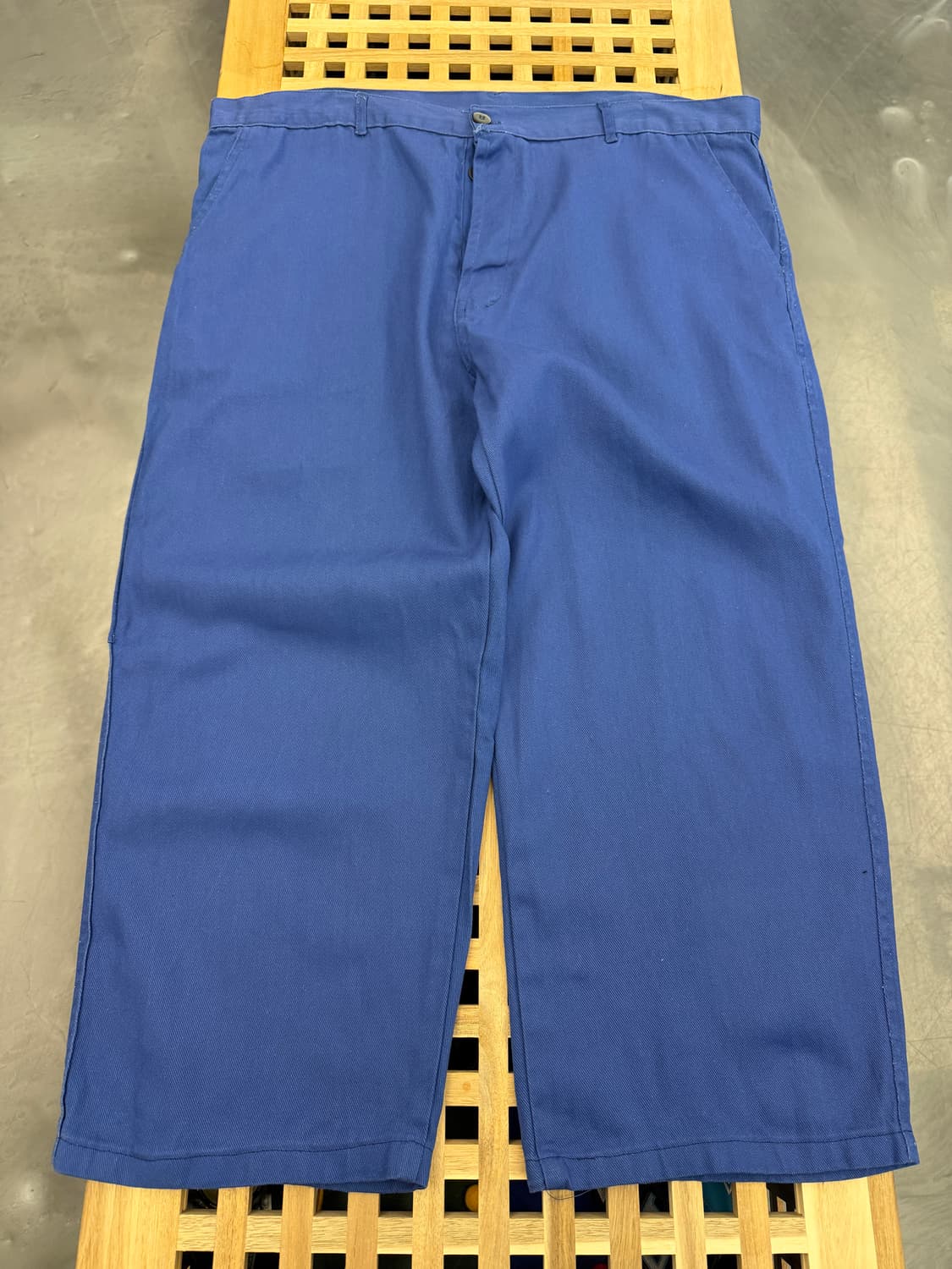 1990s EUROPEAN WASHED BLUE 프렌치워크팬츠 상품이미지1