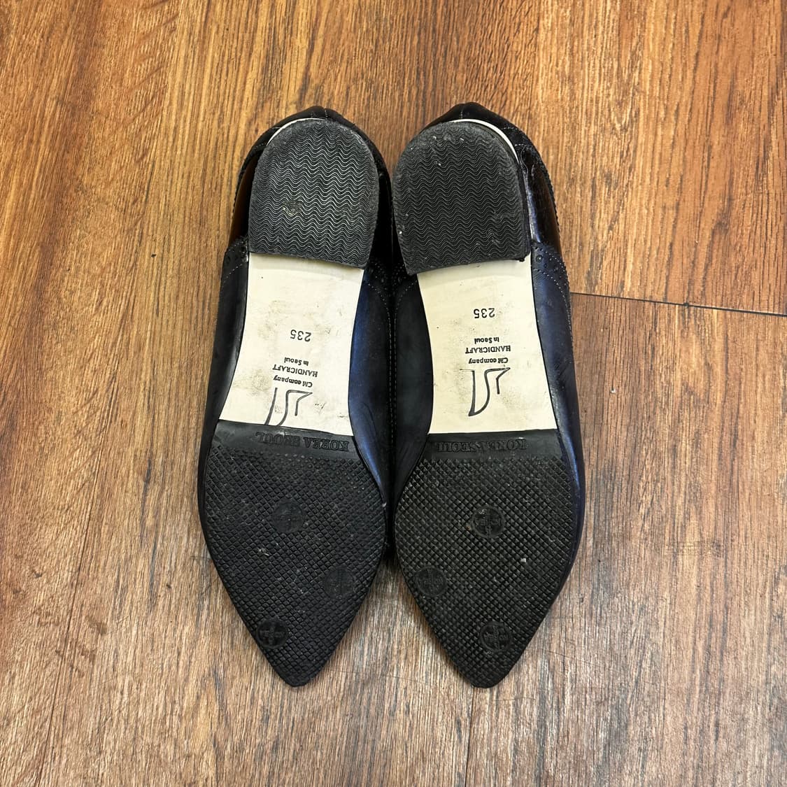 Black Wingtip Brogue Lace up Shoes 상품이미지6