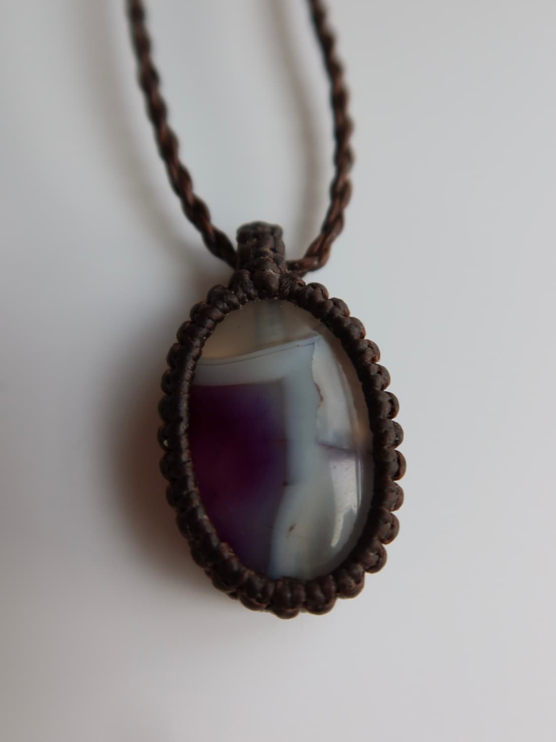 macrame stone necklace 상품이미지4