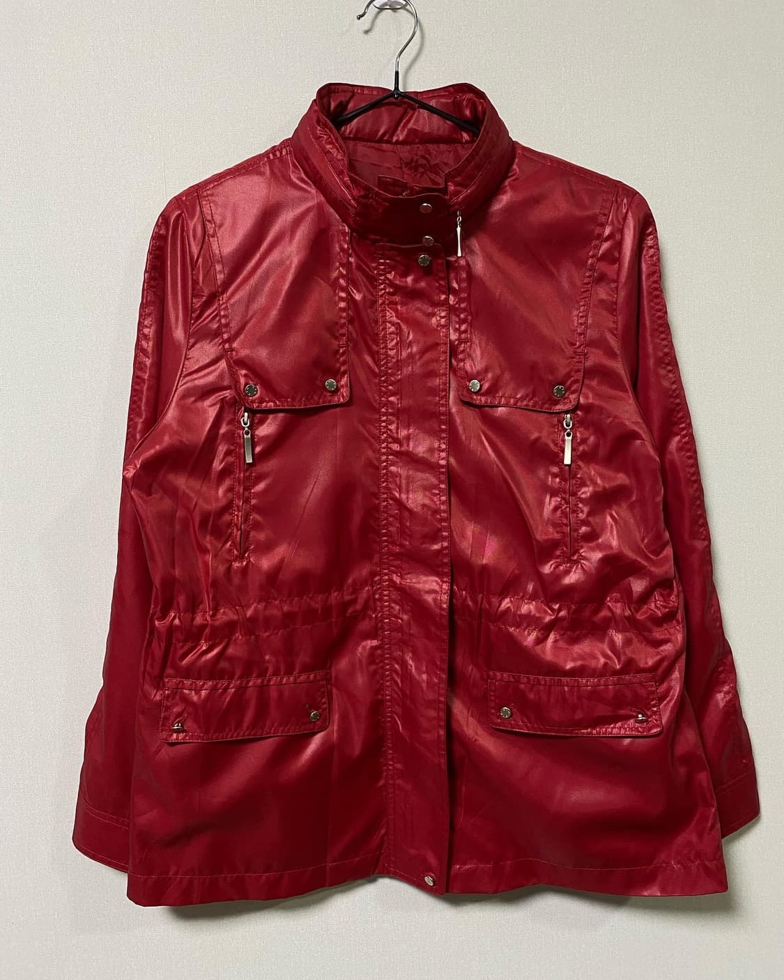 Japan)레드 하이넥 나일론 윈드브레이커 ✔️𝙎 상품이미지5