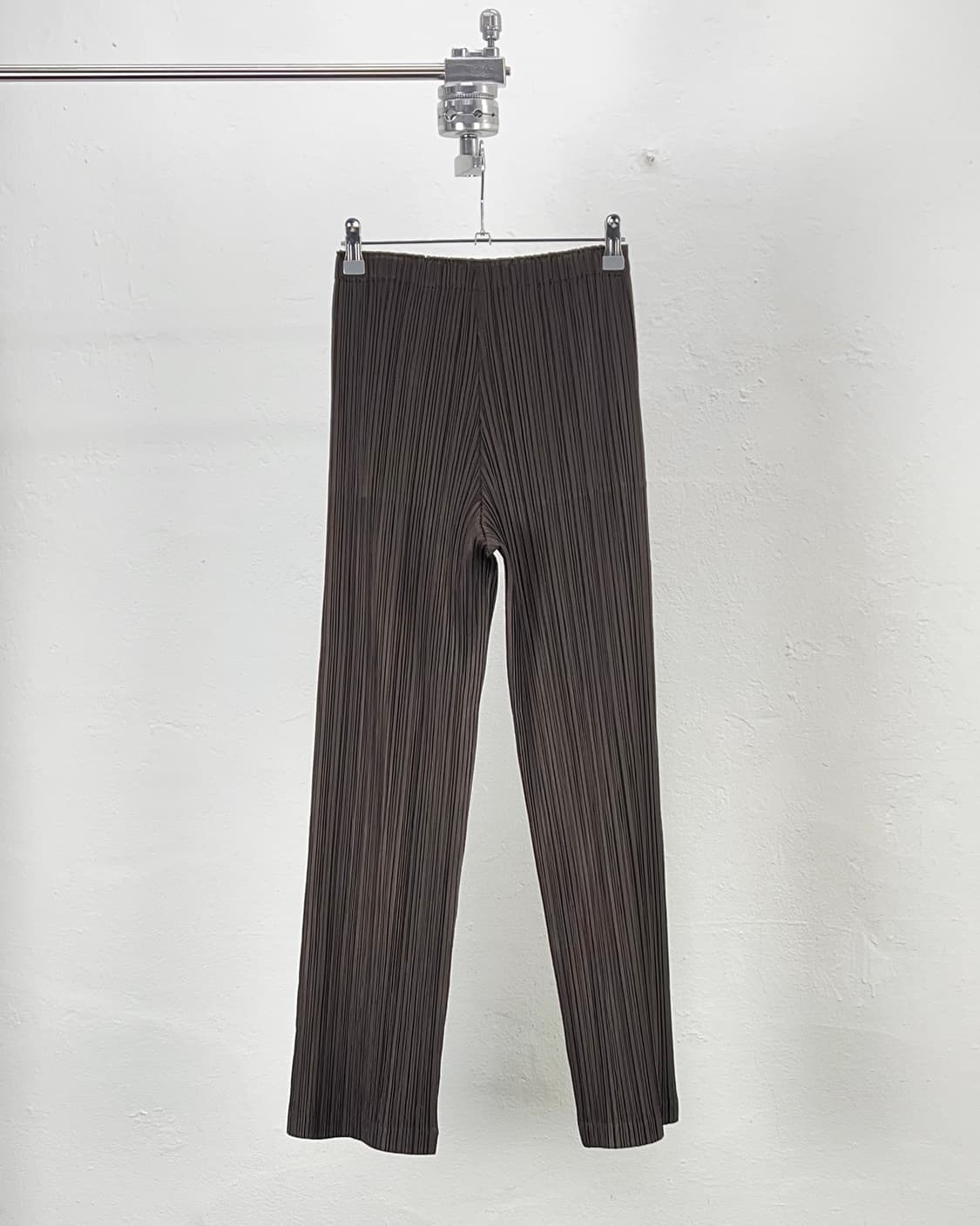 플리츠 플리즈 브라운 레그 스트레이트 플리츠 팬츠 상품이미지6