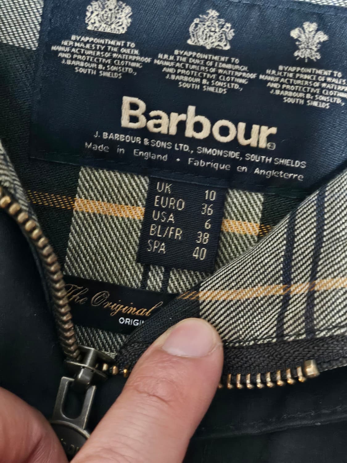 19fw 바버 비드넬 왁스 자켓 여성 다크 그린 55-66 상품이미지3