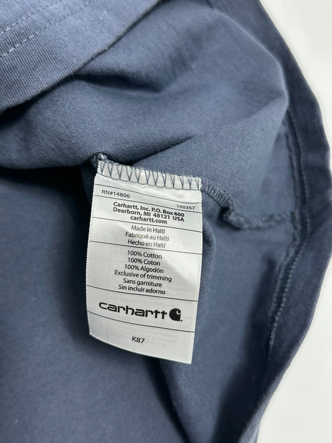 칼하트 포켓 반팔티 워크웨어 상품이미지7