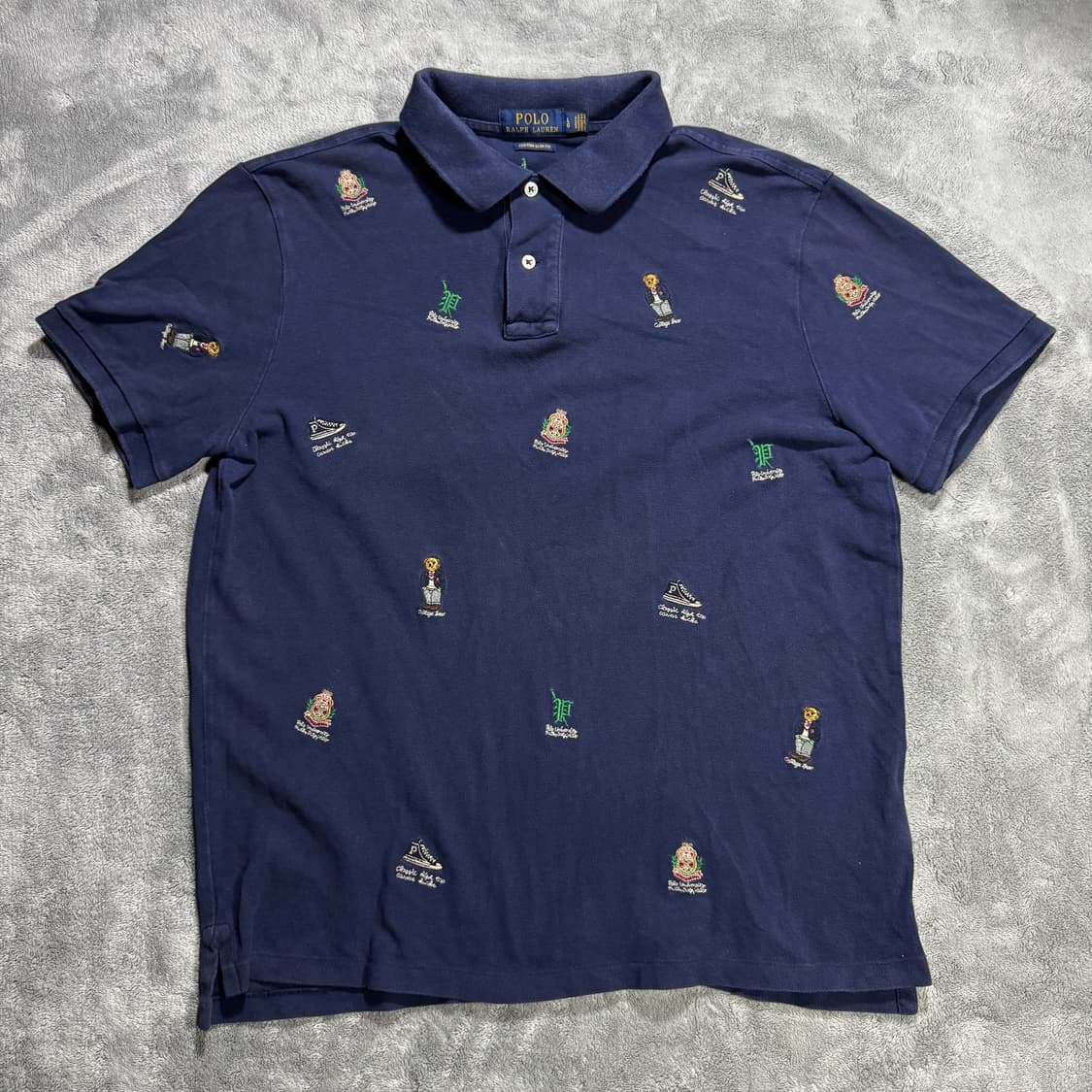 폴로 랄프로렌 패턴 카라티 커스텀 슬림핏  상품이미지1