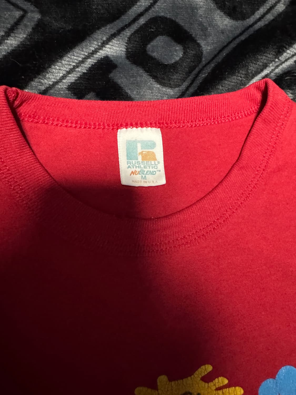 싱글 스티치 러셀 에슬레틱 티셔츠 레드 상품이미지4