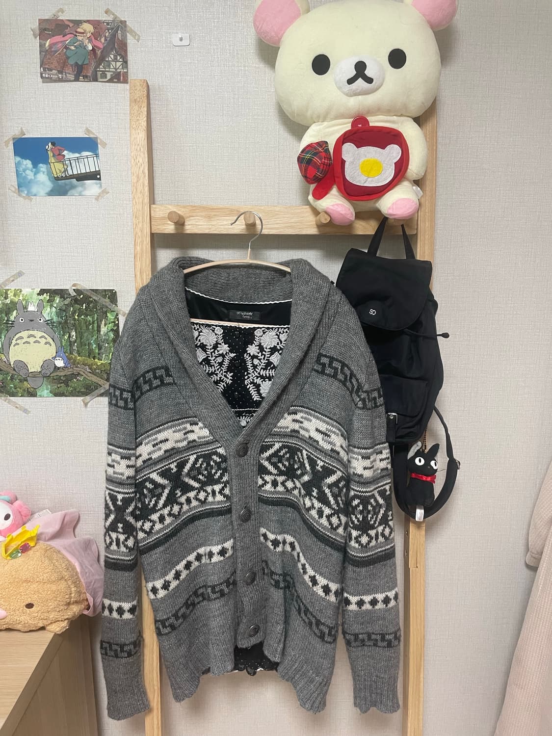모리걸 무채색 코위찬 사와코 set (착용샷) 상품이미지1