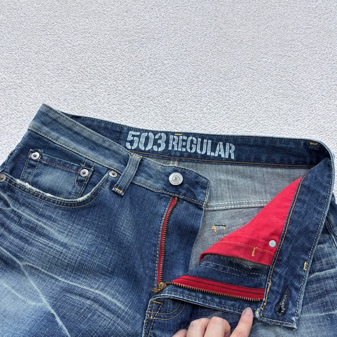 33 에드윈 503 블루 트립 데님 팬츠 0423E 상품이미지5