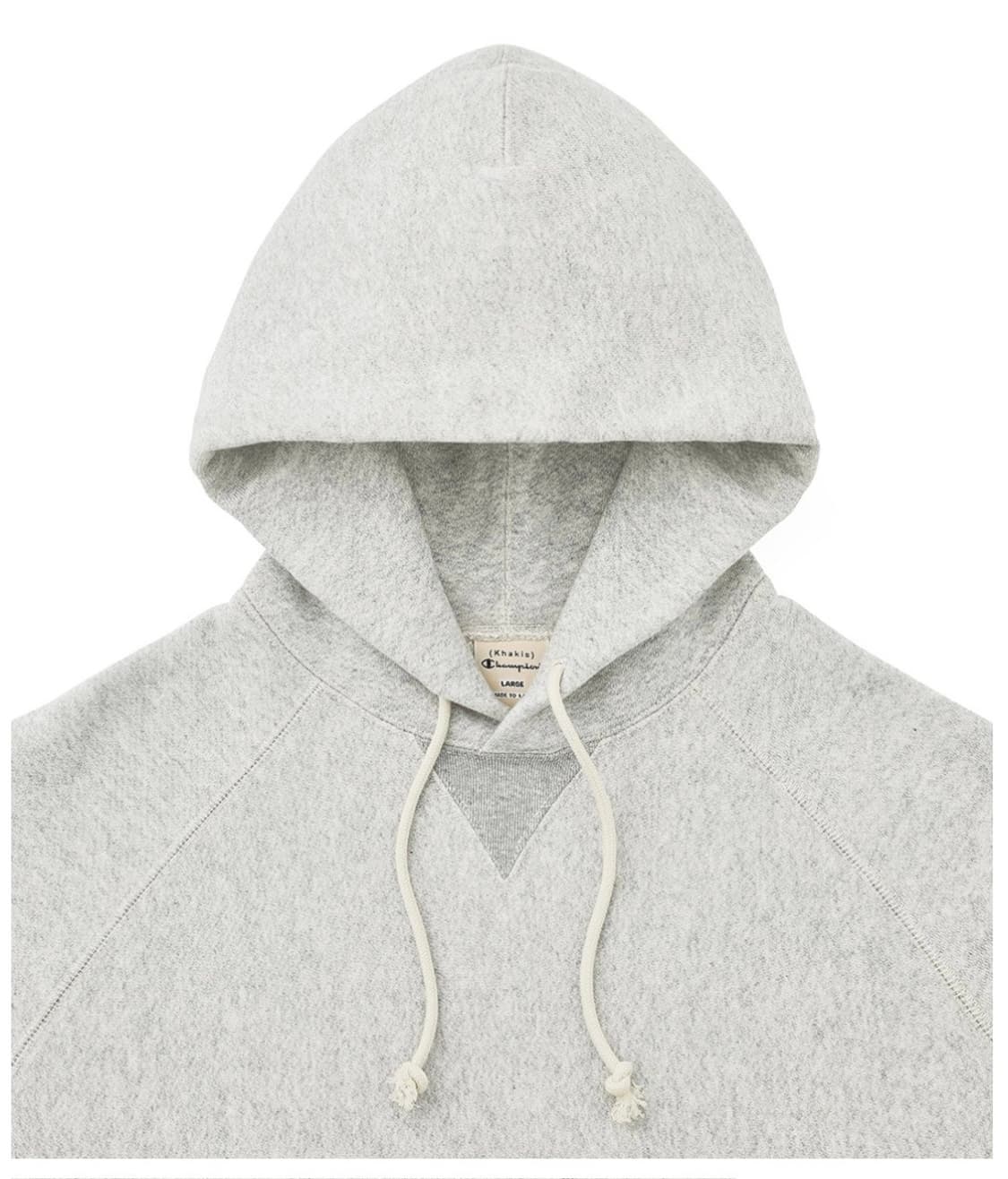 [카키스X챔피온]클럽 후드 티셔츠 Oxford Grey_ S 상품이미지3