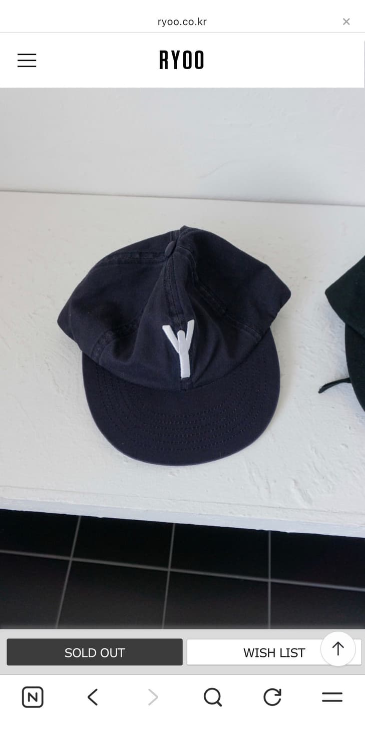 ryoo 볼캡 상품이미지1