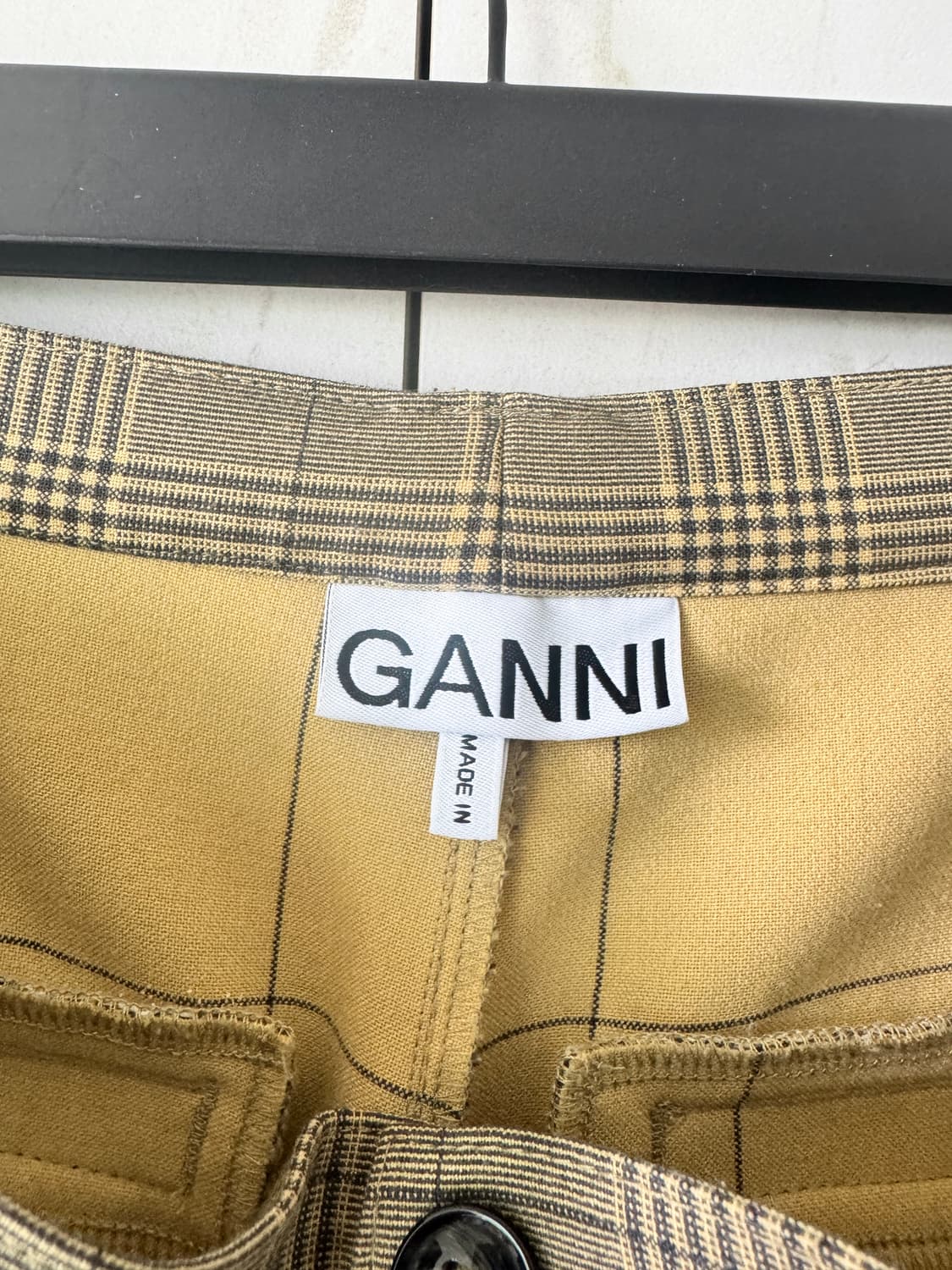 새상품 컨디션 GANNI 체크 와이드 팬츠36(55사이즈) 상품이미지2