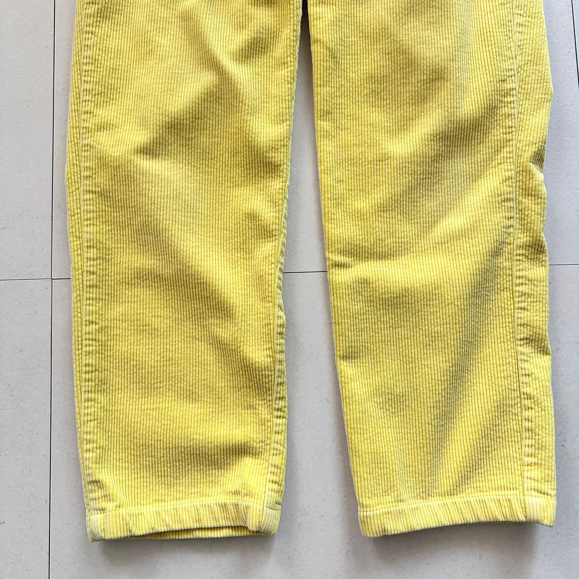 90s 폴로 헤비 코튼 코듀로이 옐로우 팬츠 32/34 상품이미지3