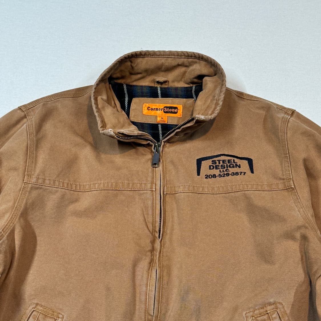 M) Corner Stone USA 워크웨어 워크 자켓 탄 브라운 상품이미지3