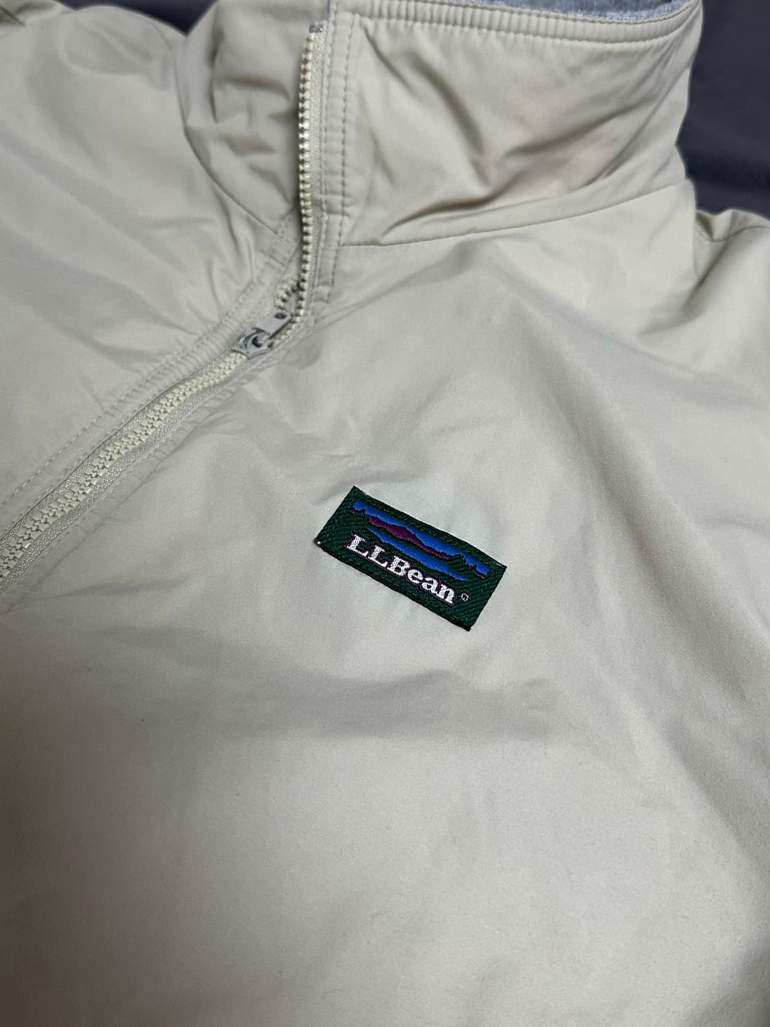 80s 엘엘빈  크롭  웜업 점퍼 자켓 라지 LLBean 상품이미지4