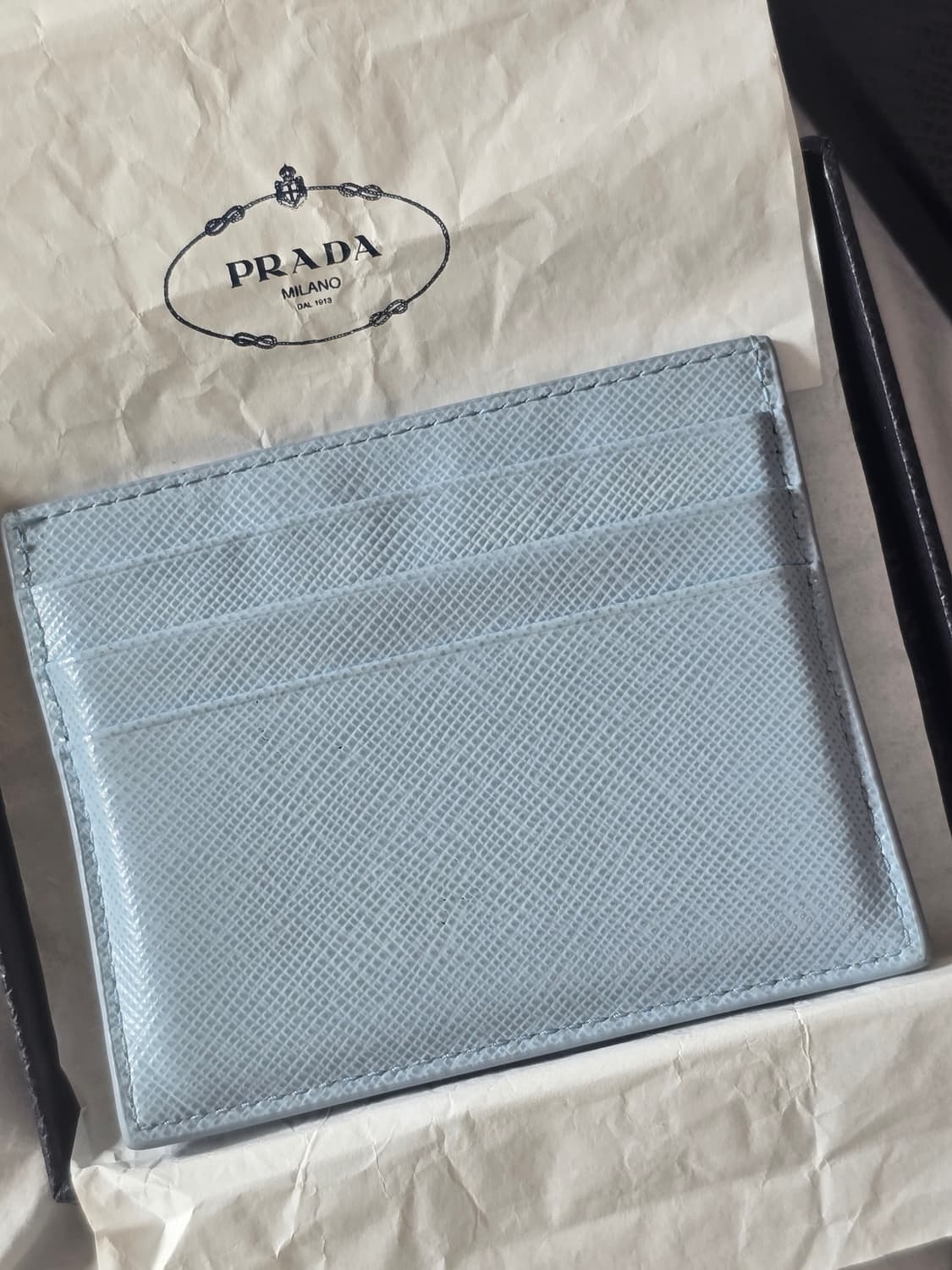 프라다 사피아노 카드지갑 하늘색 상품이미지6