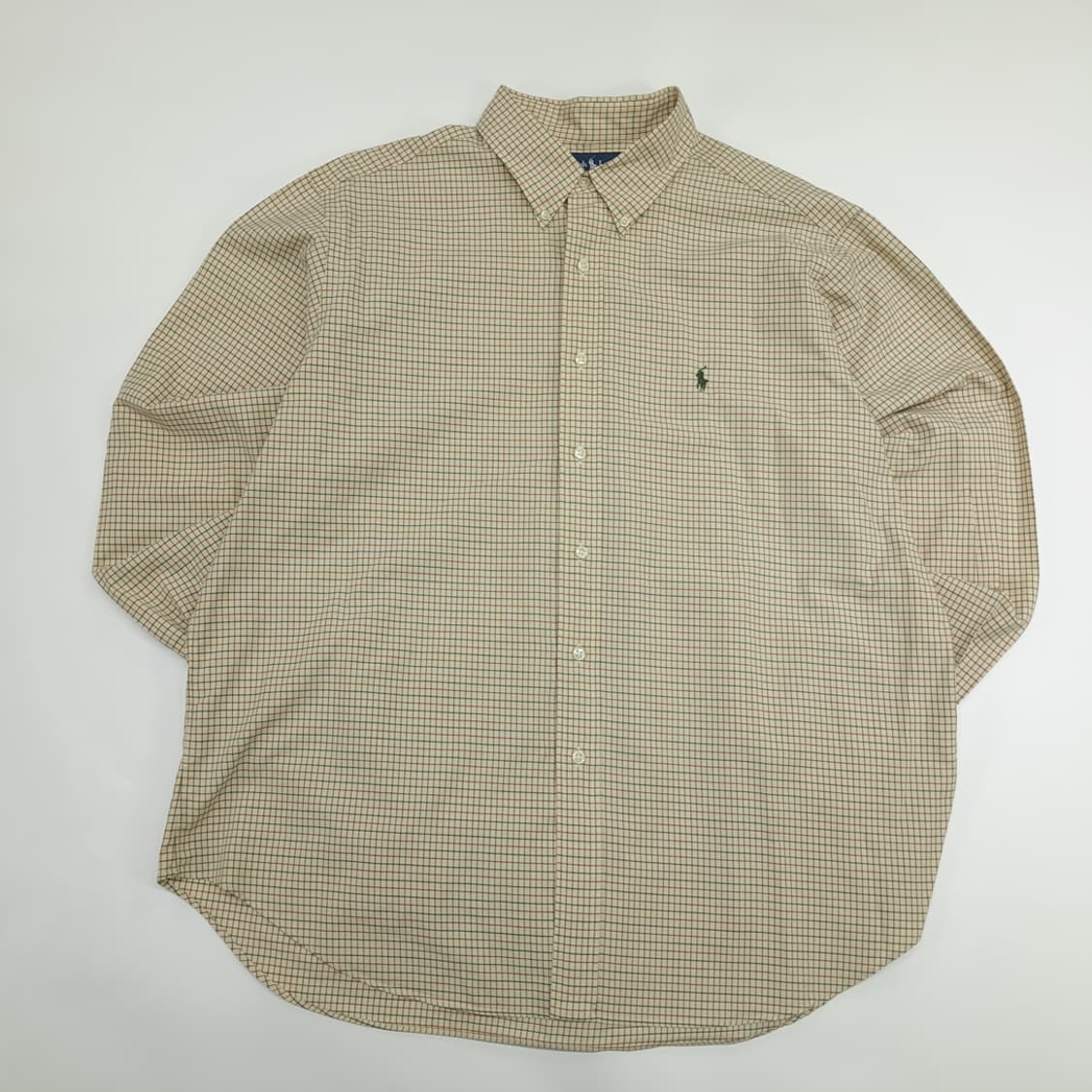 Co877 2XL 폴로 랄프로렌 클래식 마이크로체크 긴팔 셔츠 남방 상품이미지1