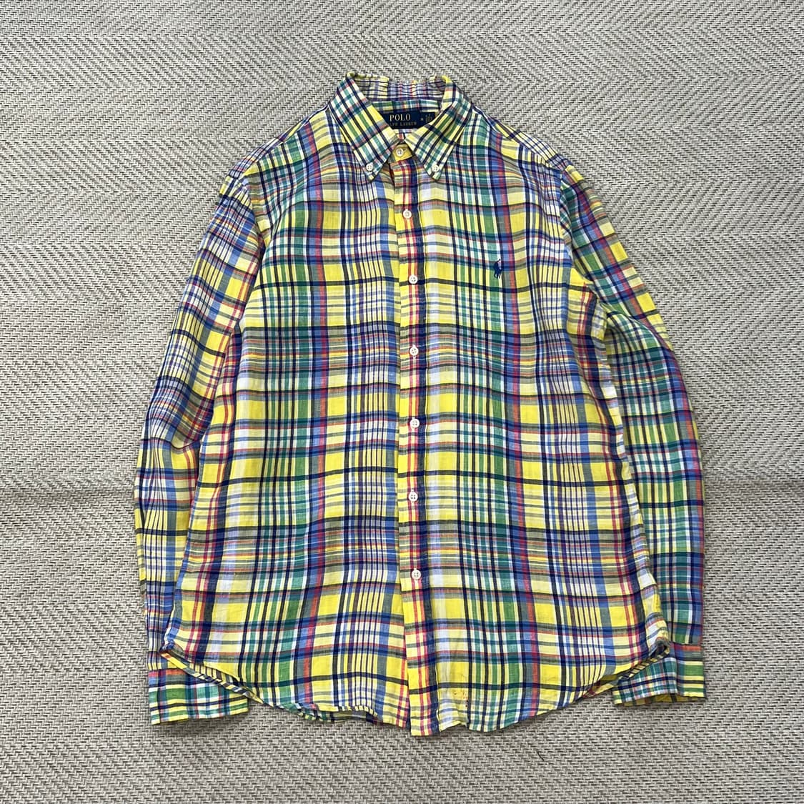 폴로 랄프로렌 린넨 체크셔츠 r3160 상품이미지1