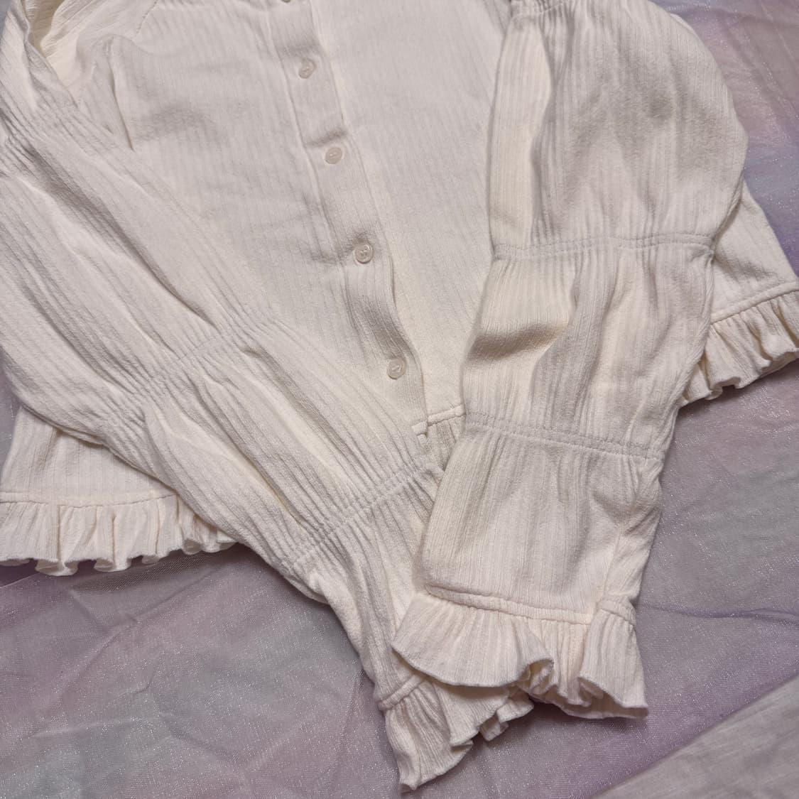 h&m 프릴 가디건 상품이미지4