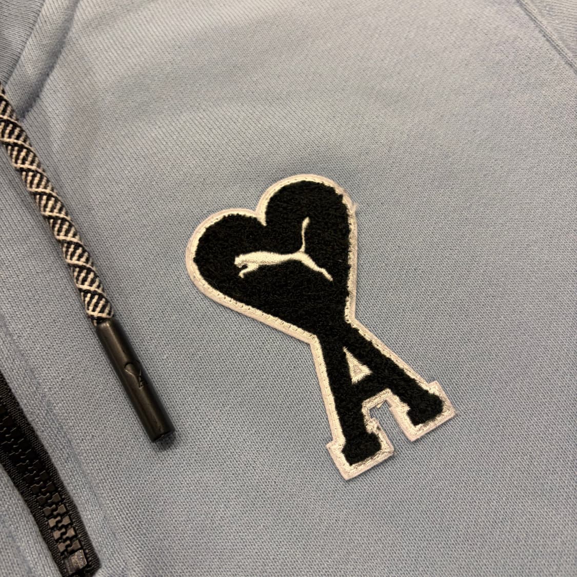 [XS] 푸마 x 아미 하프집업 맨투맨 페이디드 데님 D642 상품이미지4