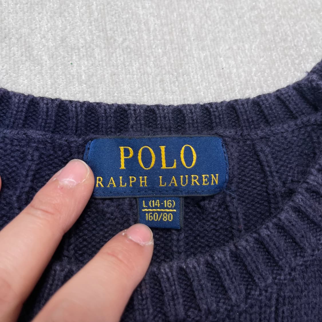 W 95 폴로 랄프로렌 꽈배기 니트 상품이미지3