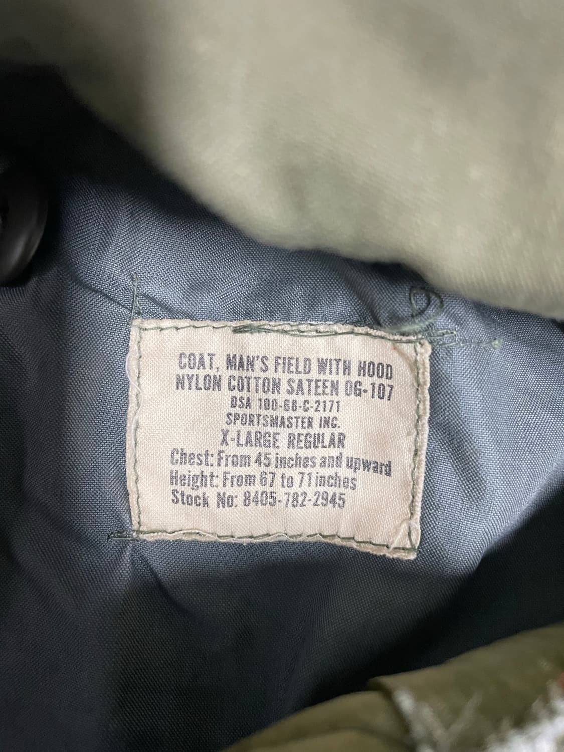 m65og 필드자켓 xl 은지퍼 내피포함 상품이미지3