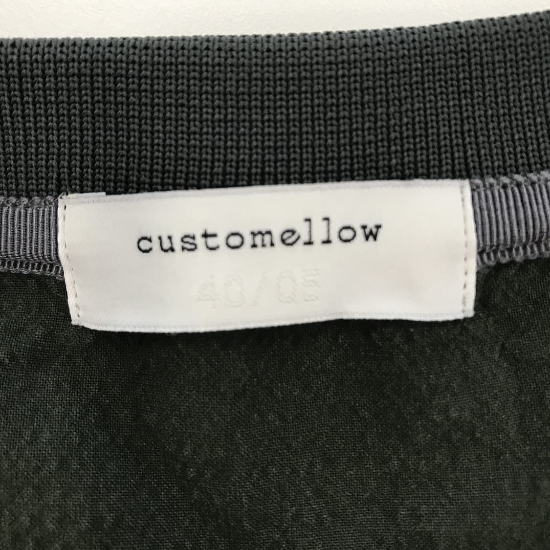 커스텀멜로우 우븐 나일론 맨투맨 카키[105] 상품이미지5