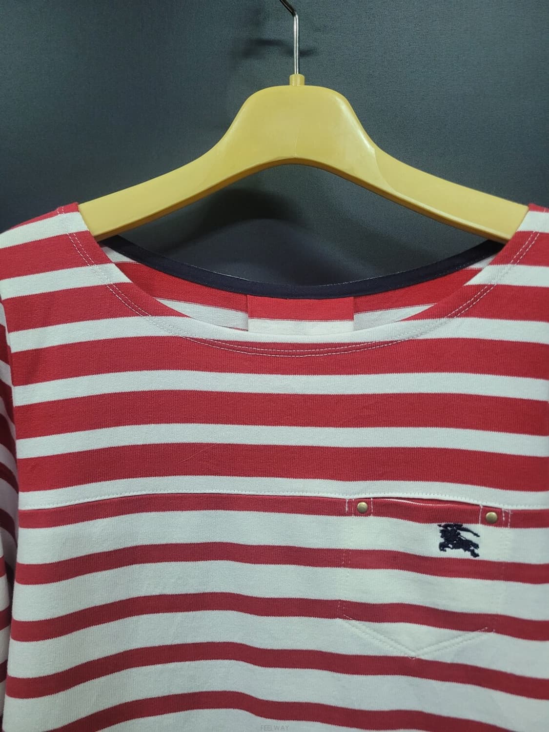 Burberry 버버리 스트라이프 자수로고 셔츠 상품이미지2