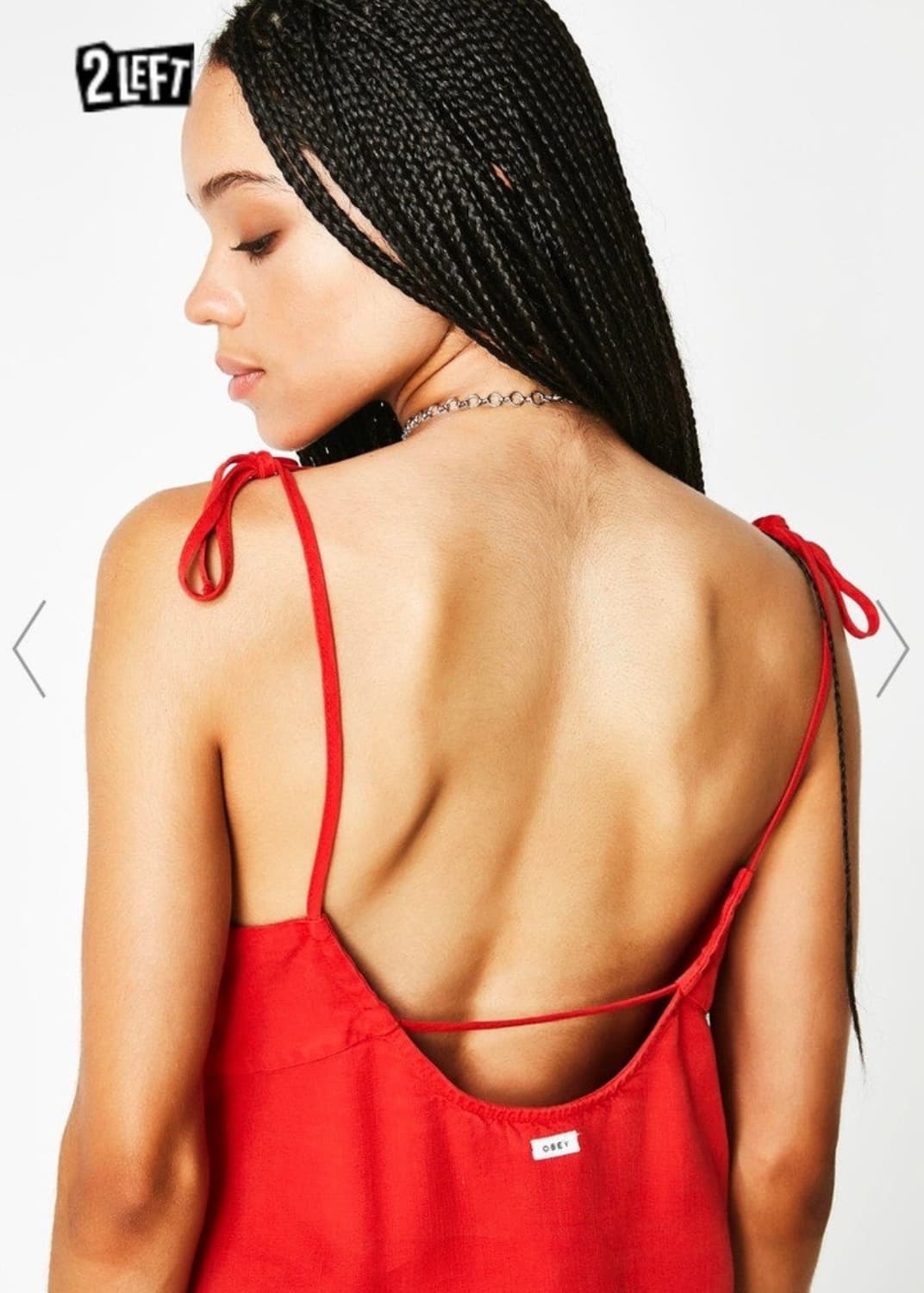 obey 로즈 끈 나시 상품이미지5