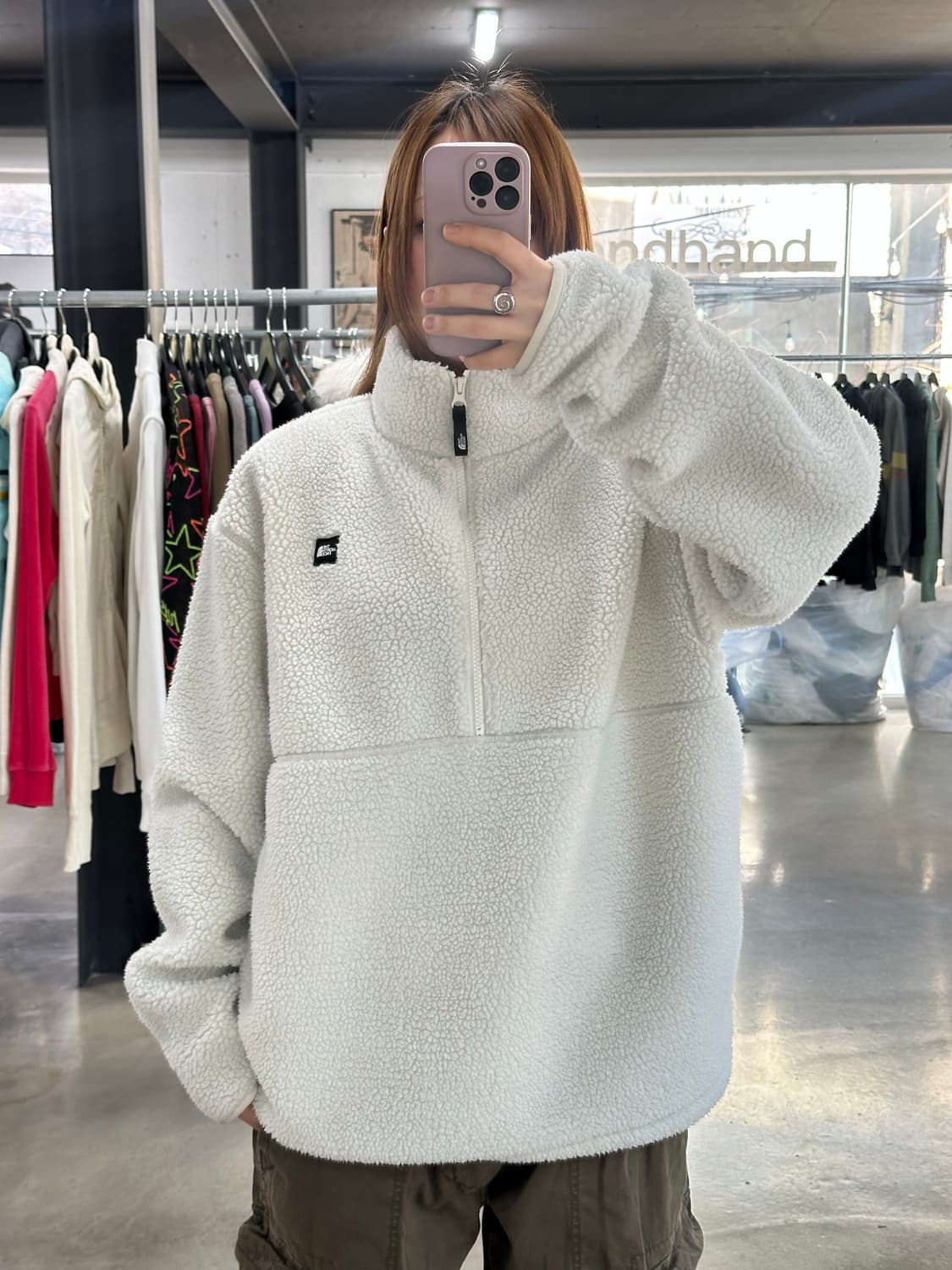 노스페이스 화이트라벨 반집업 플리스  상품이미지3