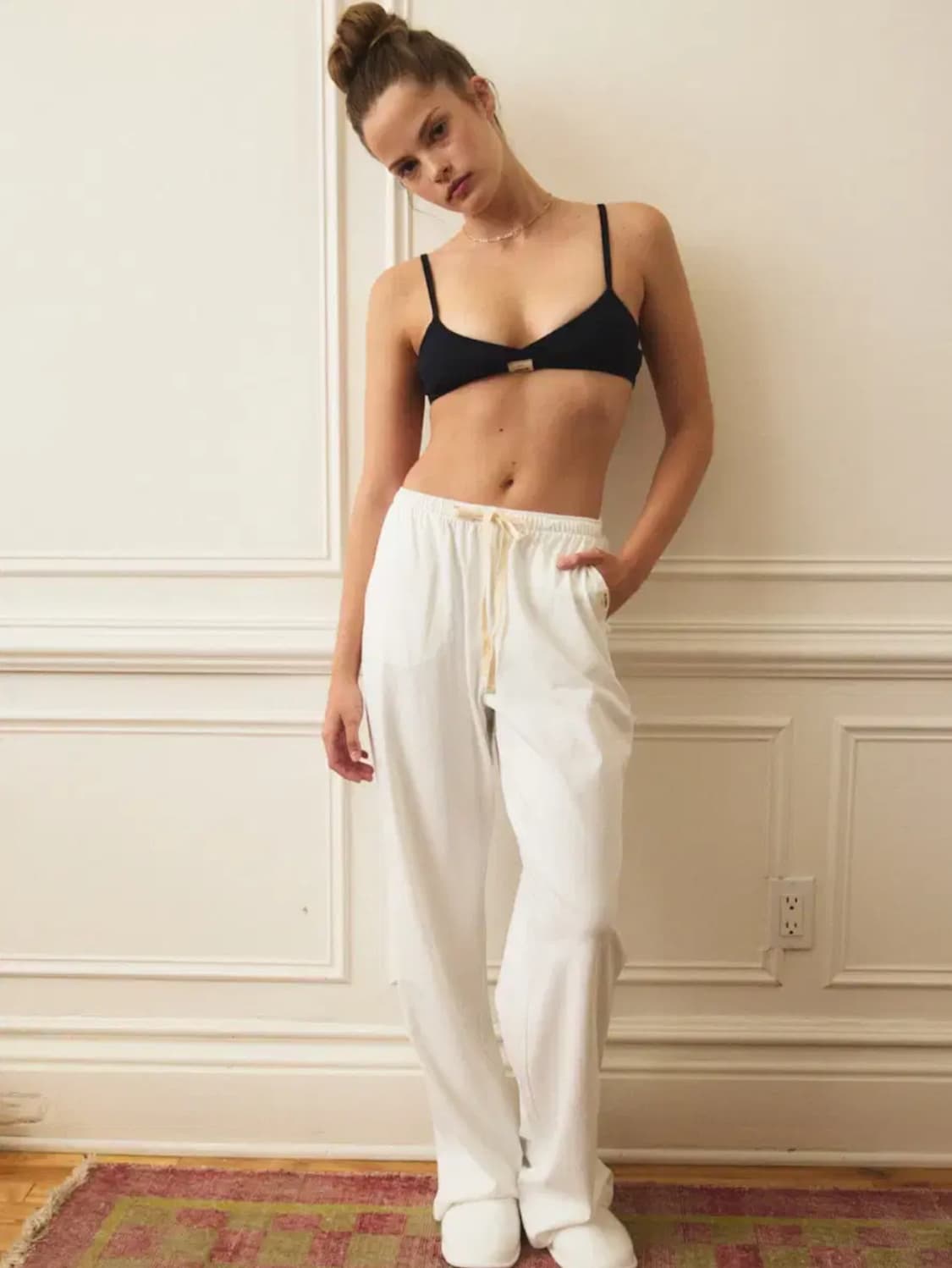 새상품) 글로니 G CLASSIC SOFT PANTS (WHITE) 상품이미지1