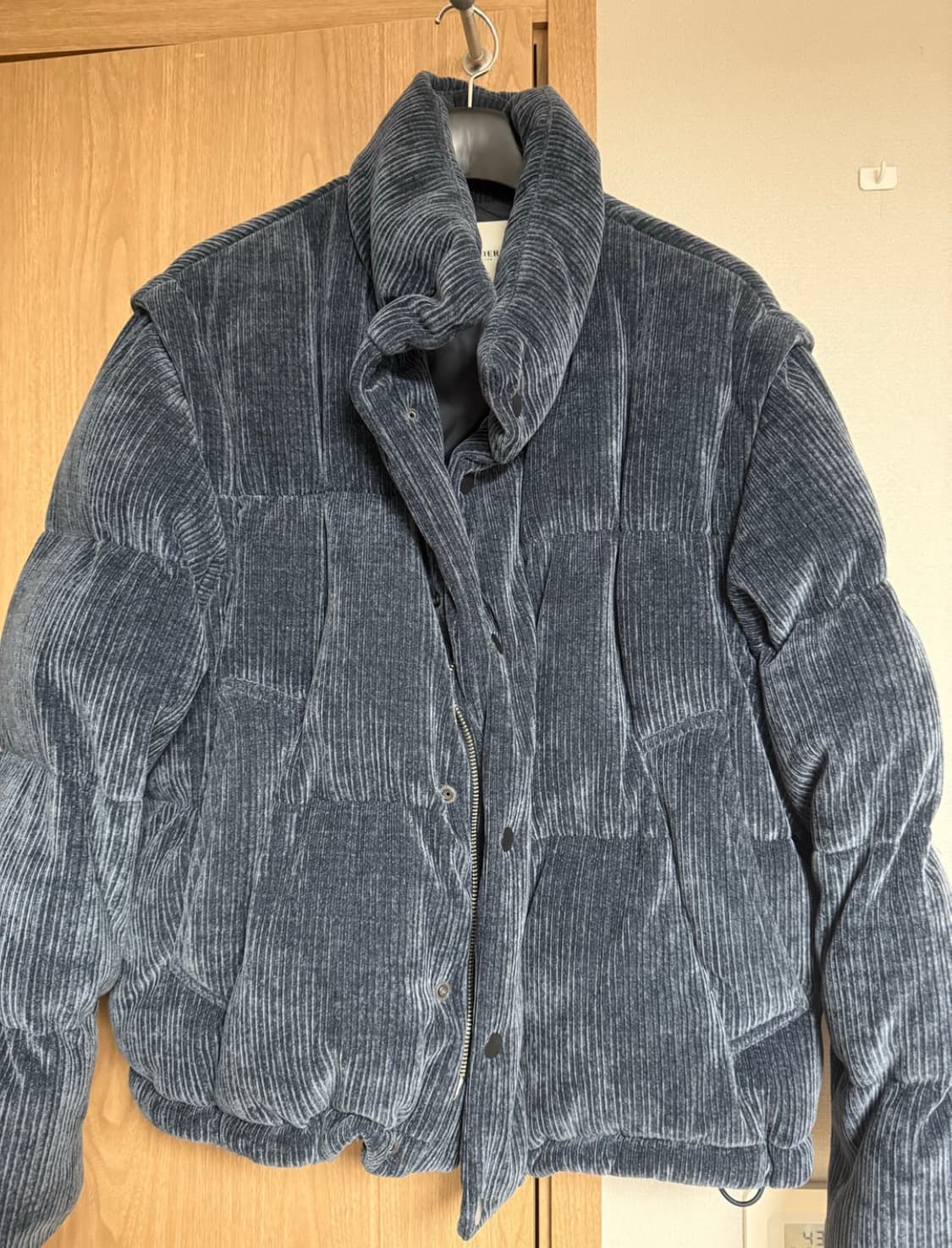 벨리에 코듀로이 패딩 네이비 L 상품이미지1