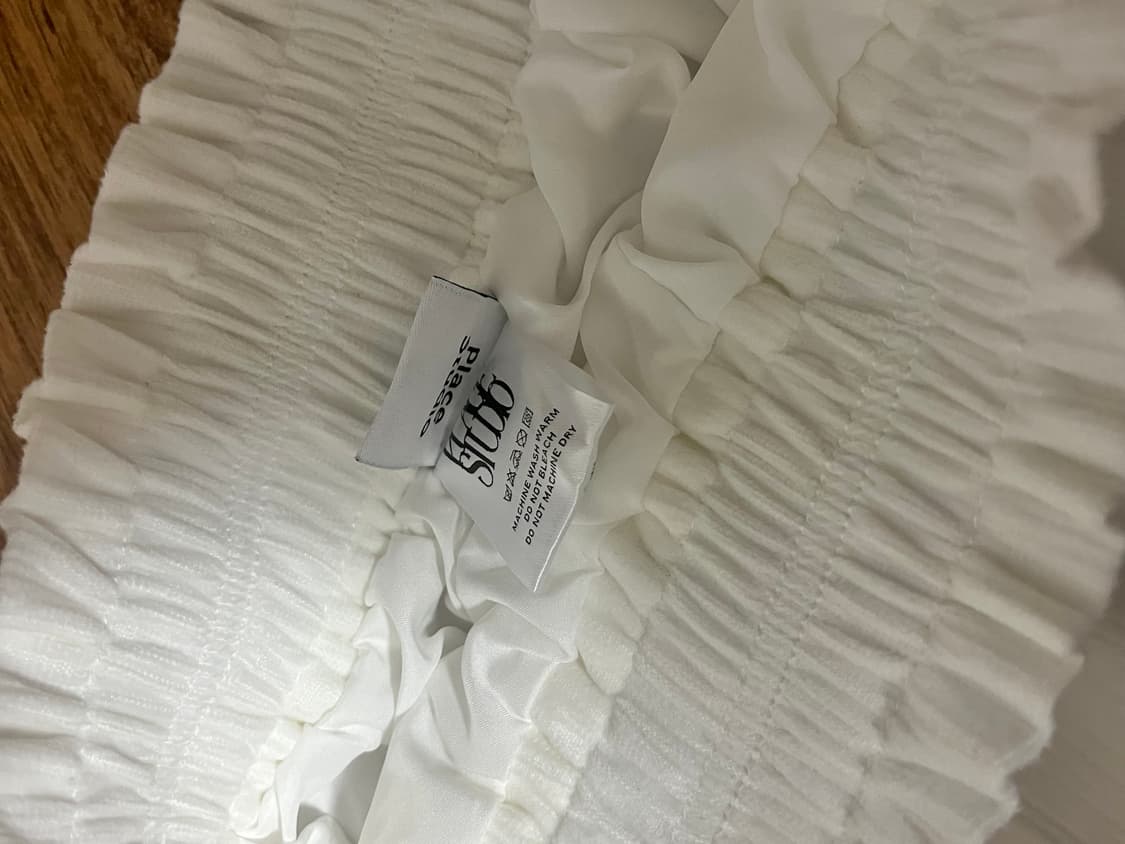  플레이스 스튜디오 밴딩 숏 캉캉 스커트 팬츠 [화이트] 상품이미지3