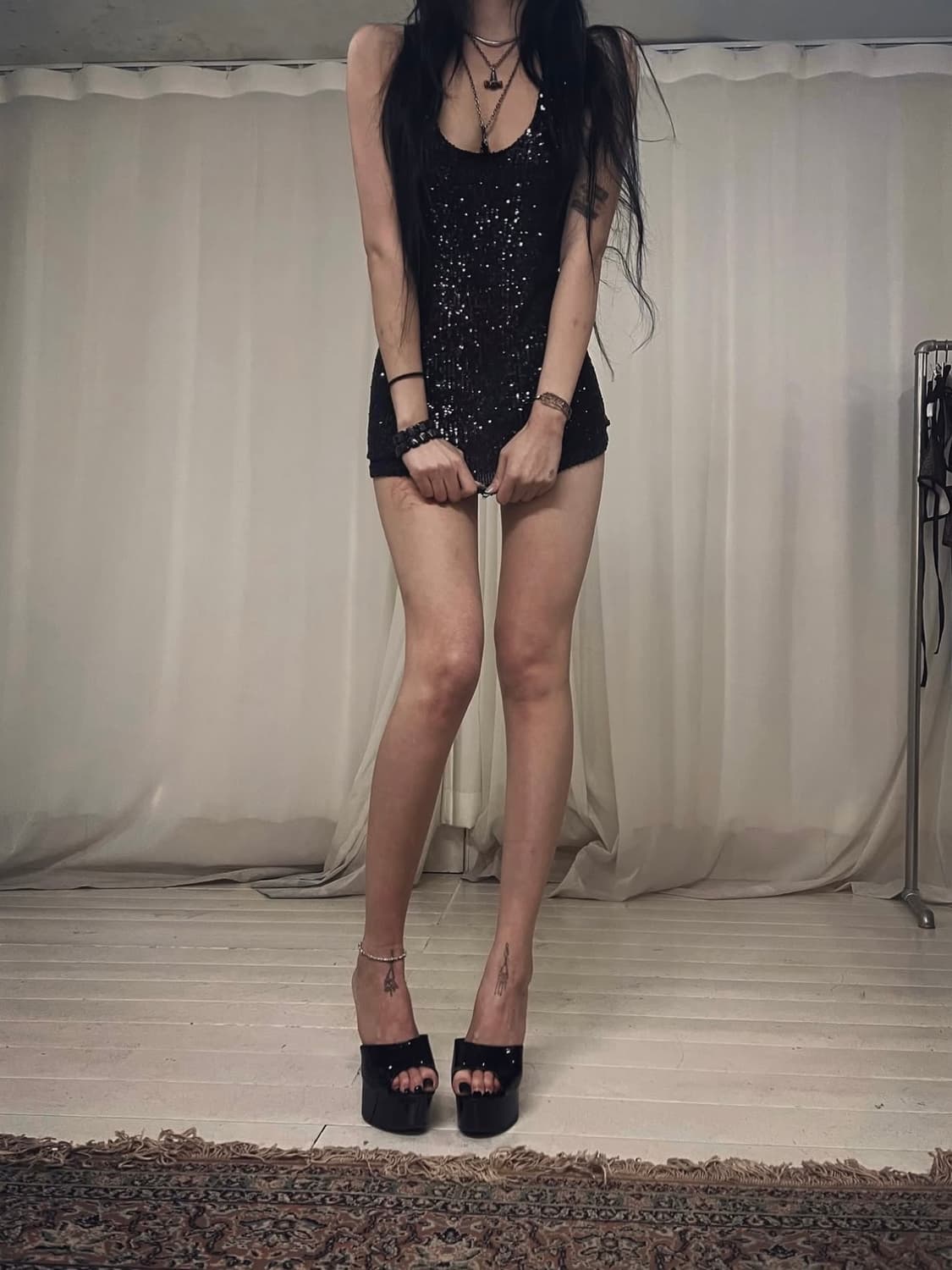 604service SEQUINED MINI DRESS 미니원피스 상품이미지4