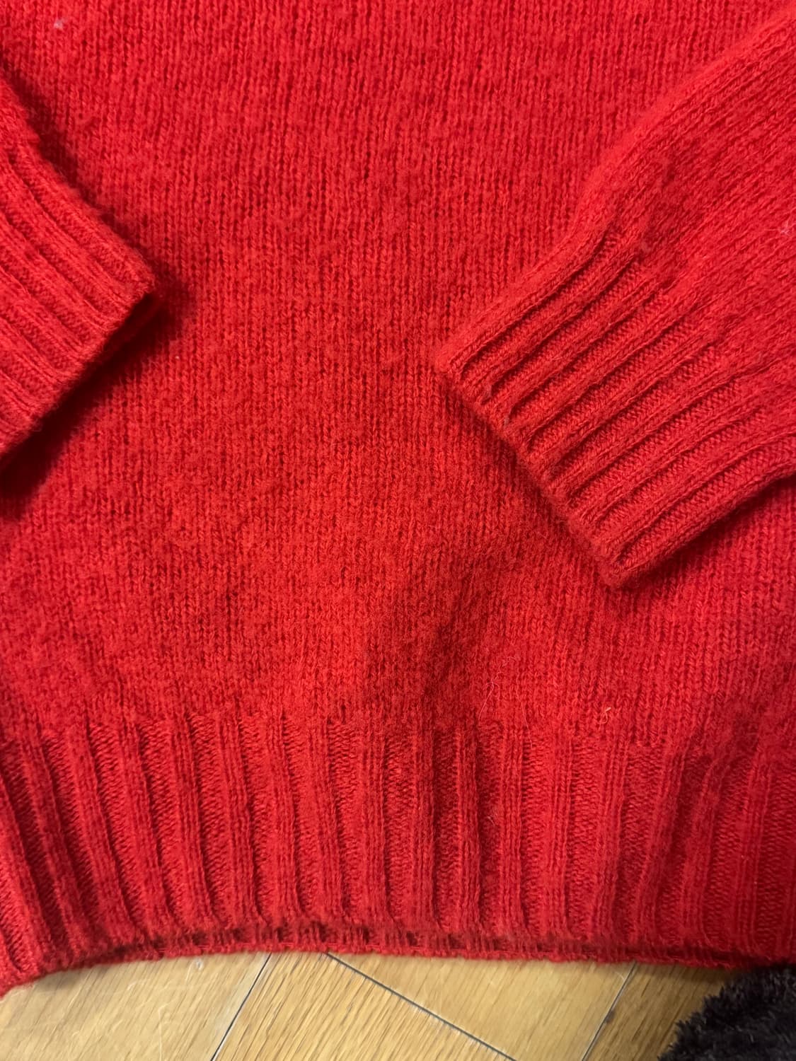 할리오브스코틀랜드 쉐기독 니트 레드 s 상품이미지2