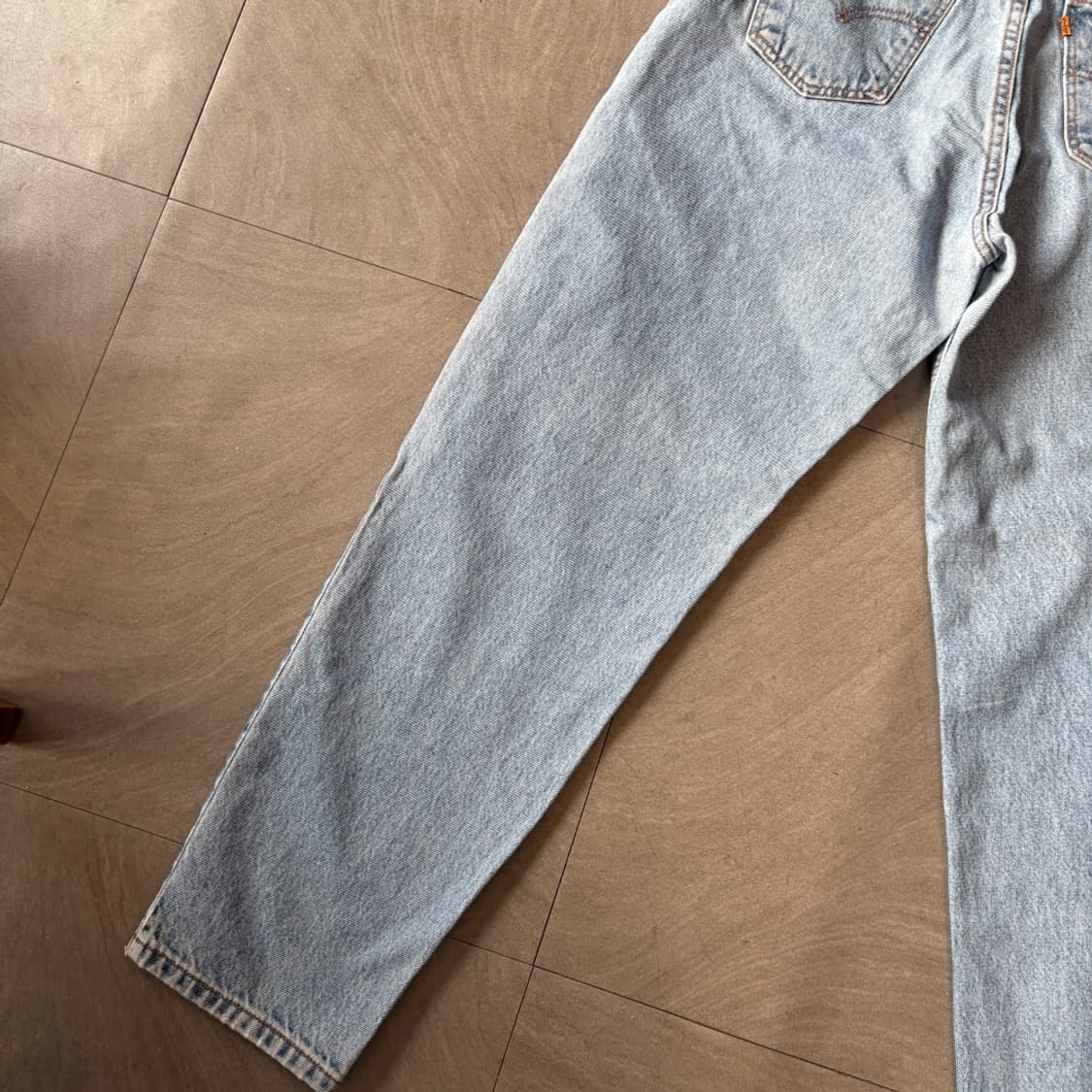 95년 생산 리바이스 550 데님 오렌지탭 팬츠  상품이미지8