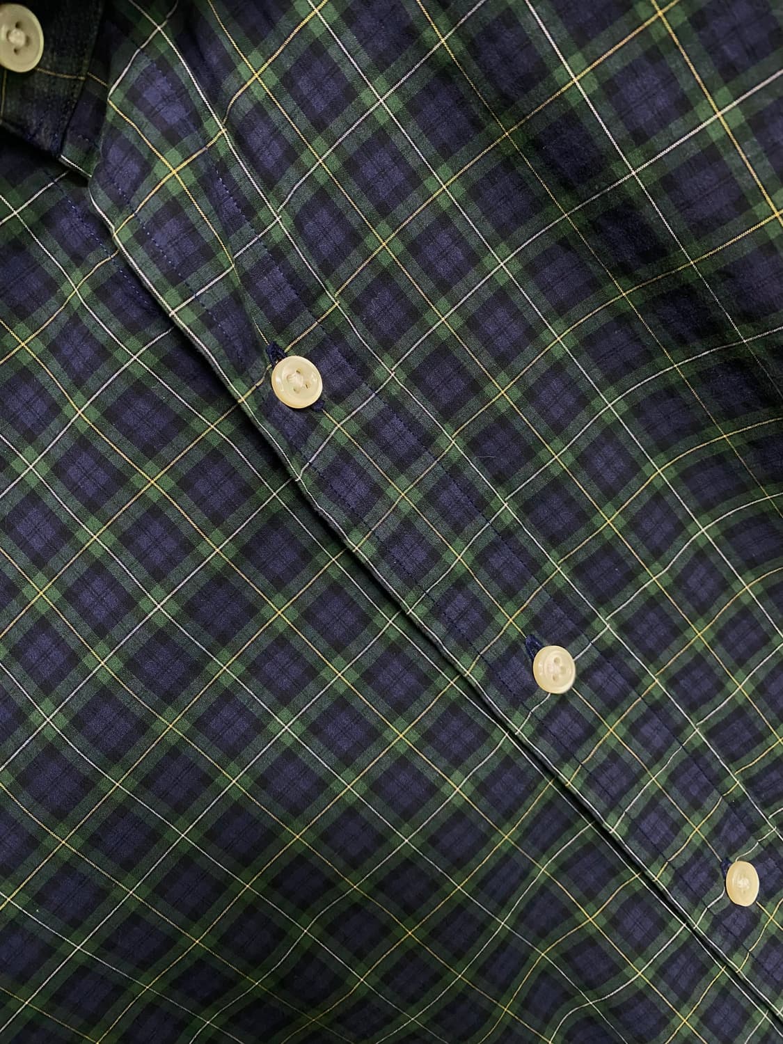 폴로 랄프로렌 네이비 /그린 체크 남방 S 상품이미지2