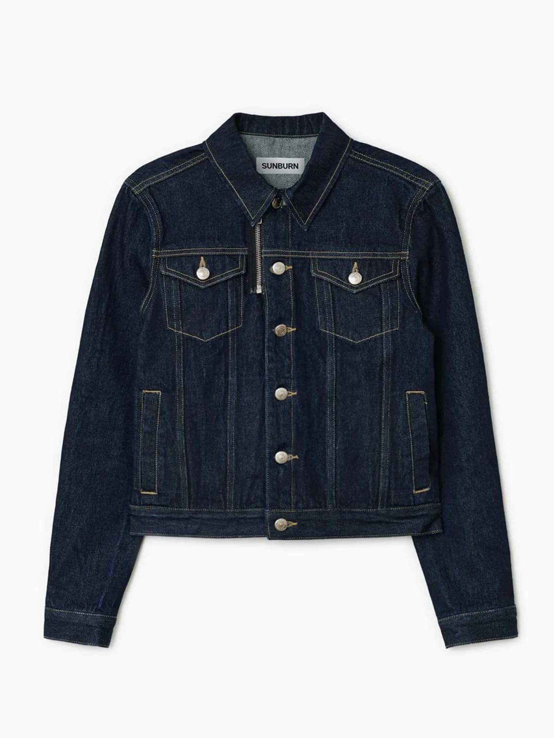썬번프로젝트 집업 데님 자켓 인디고 S 상품이미지1