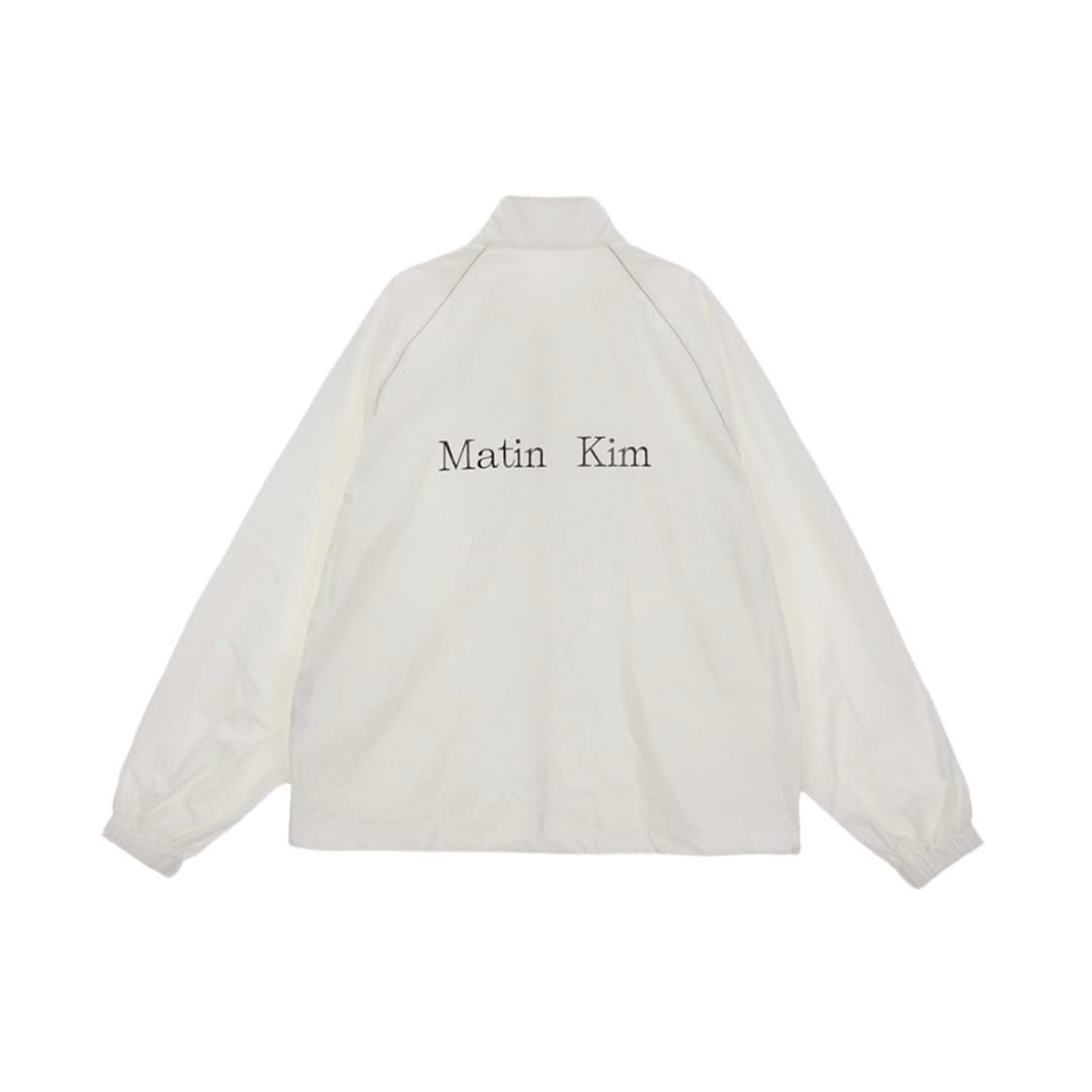 [ONE SIZE] 마땡킴 로고 코팅 자켓 아이보리 상품이미지1