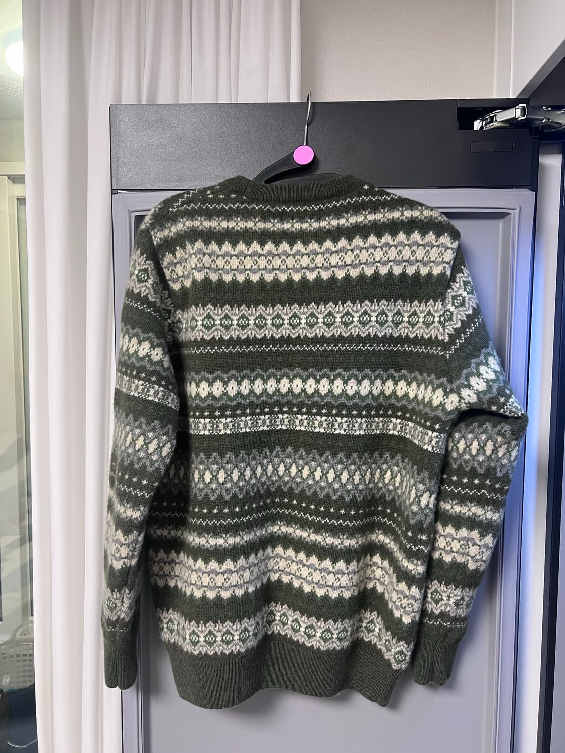 바버 페어아일 니트 L (100~105) 상품이미지5