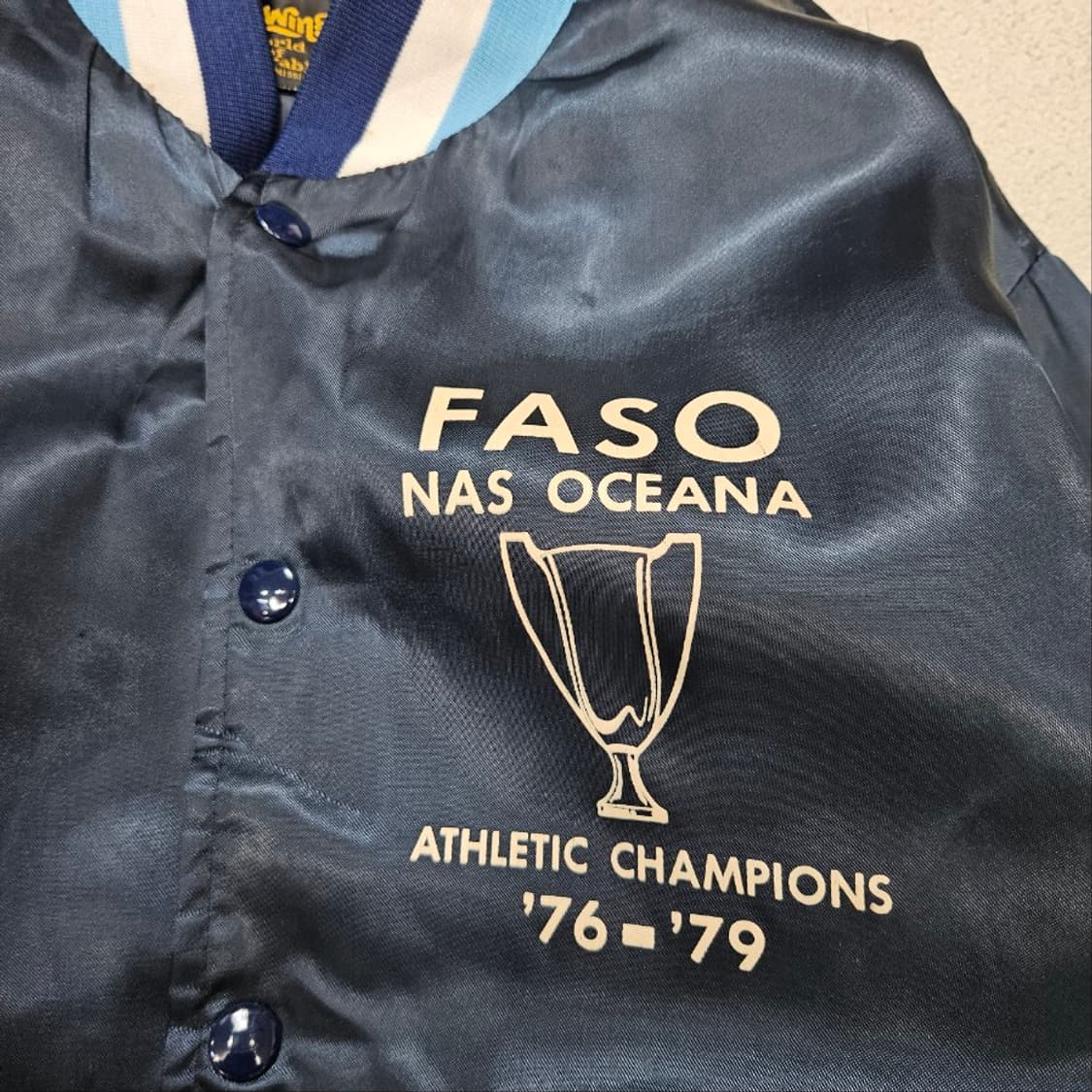 70s 스윙스터 사틴 봄버 자켓 L 상품이미지4